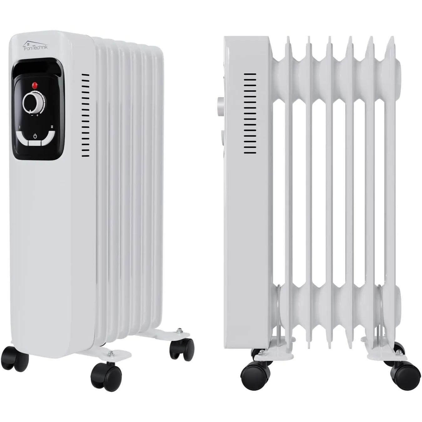 TroniTechnik® Ölradiator OR-207 7 Rippen 1500 W weiß