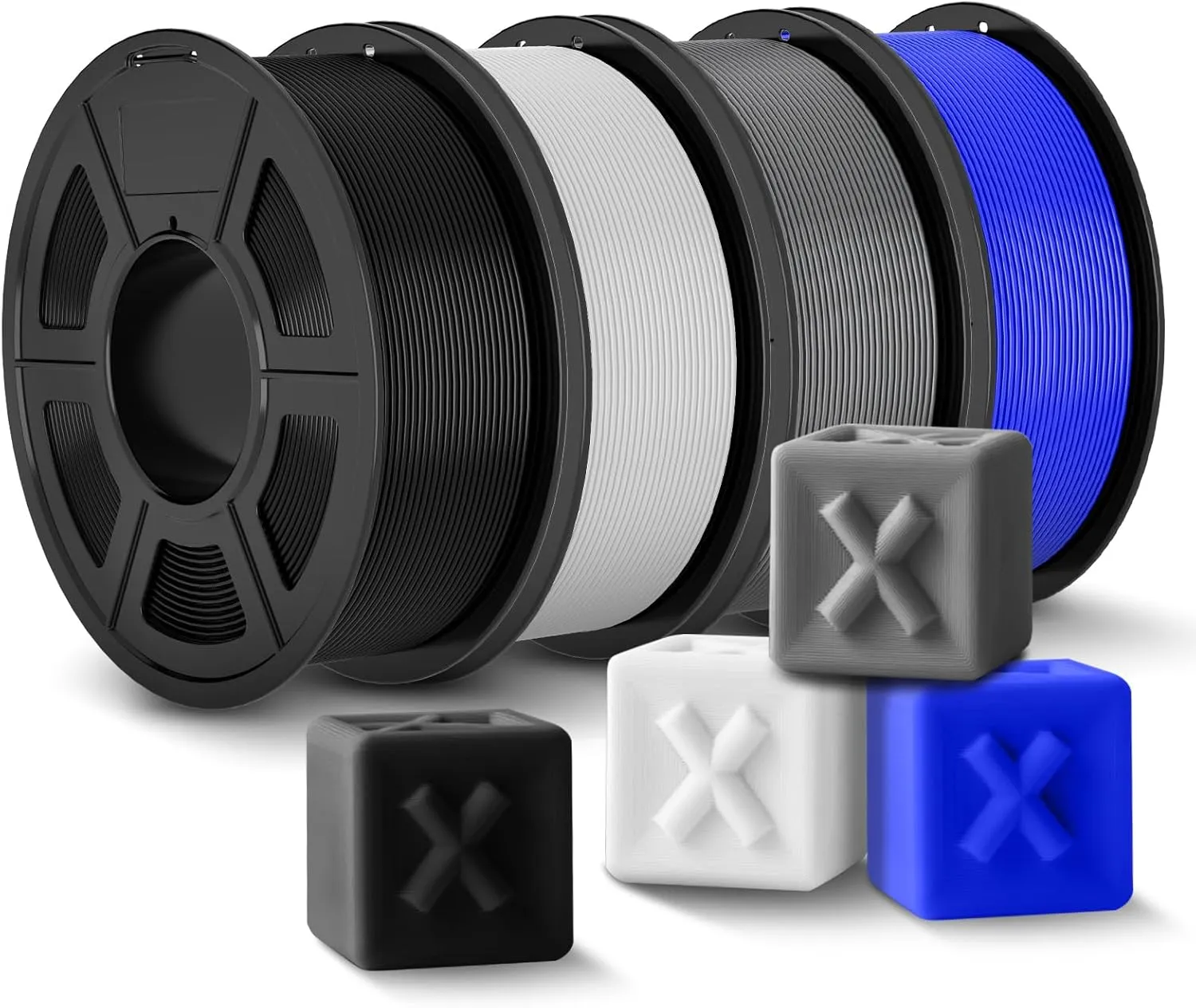 JAYO PLA+ Filament 1.75mm 4.4KG, Erhöhte Zähigkeit PLA Plus Filament-3D-Druckmaterialien, Maßgenauigkeit +/- 0.02mm, Ne…