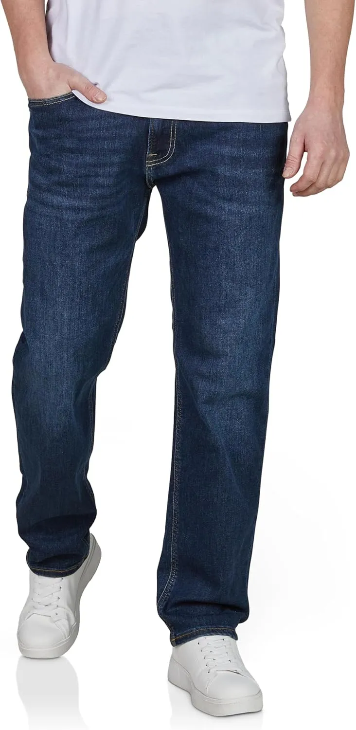 JACK & JONES Jeans Herren Stretch lang Straight Fit JJICLARK Jeanshose Hose Denim Blau Schwarz 30 31 32 33 34 36 38