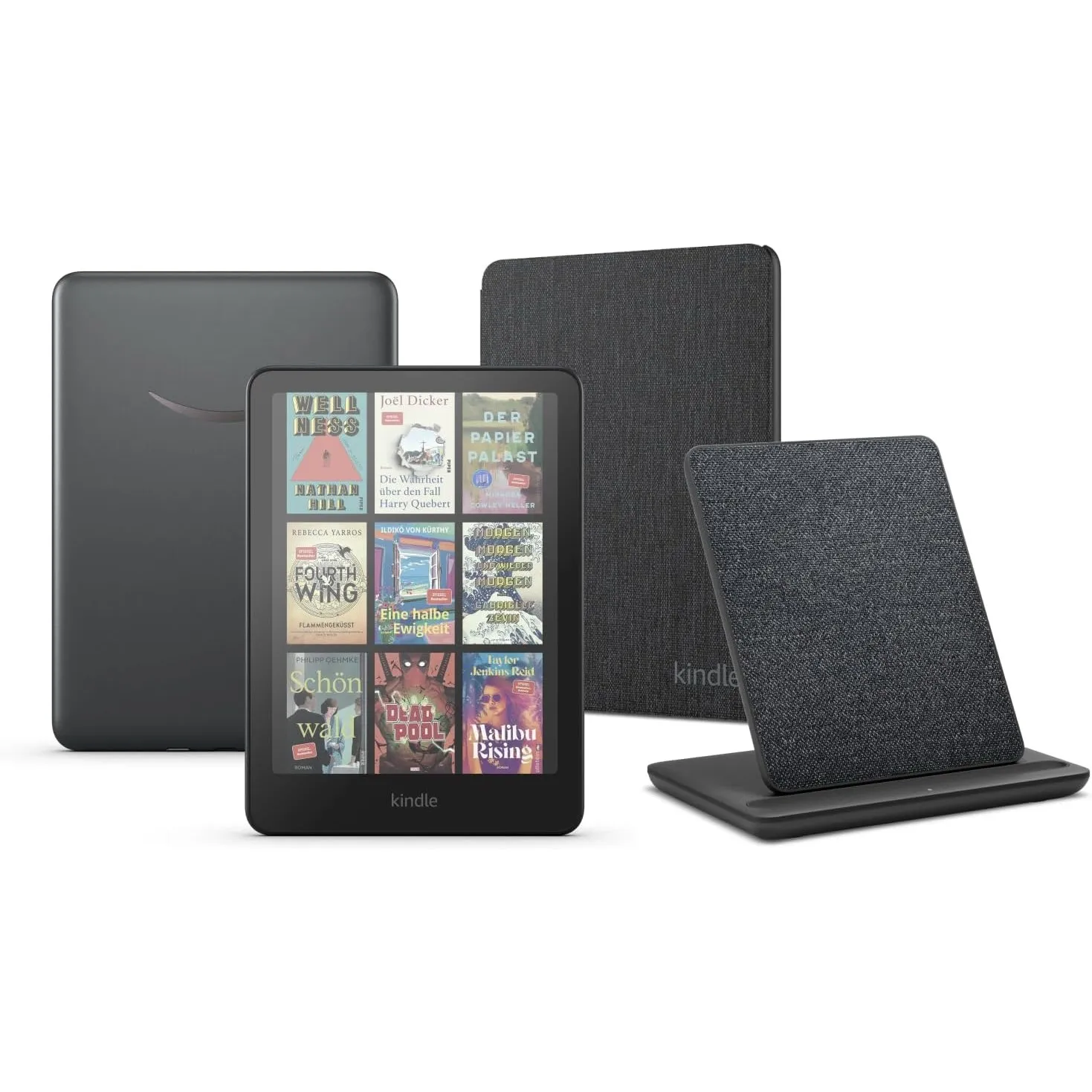 Kindle Colorsoft Signature Edition (32 GB) ohne Werbung, eine Amazon-Stoffhülle und eine kabellose Ladestation Made for…