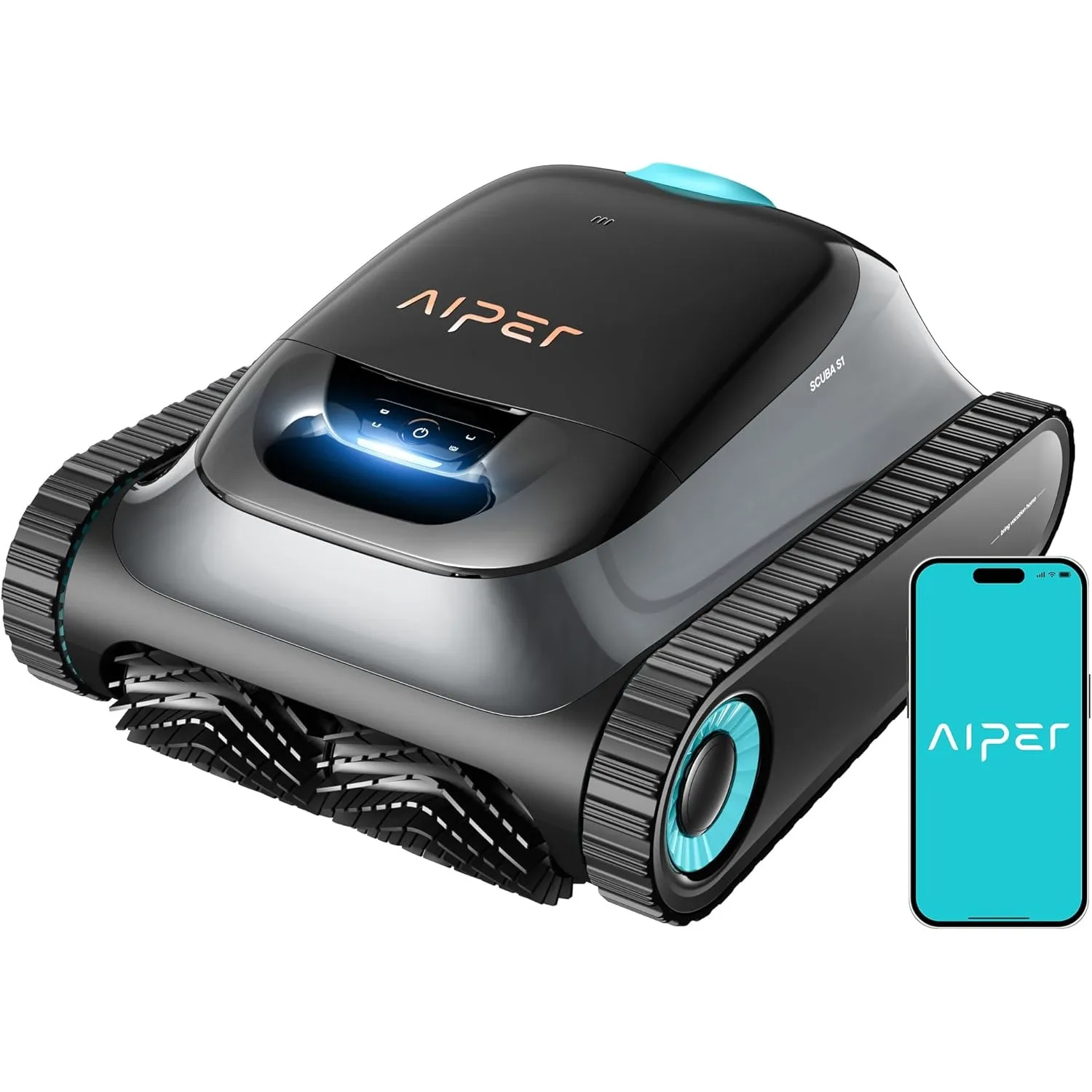 (2026 Upgrade) AIPER Scuba S1 Poolroboter Boden und Wand, Wasserlinienreinigung, Doppelfiltration, 270 Min Laufzeit, In…