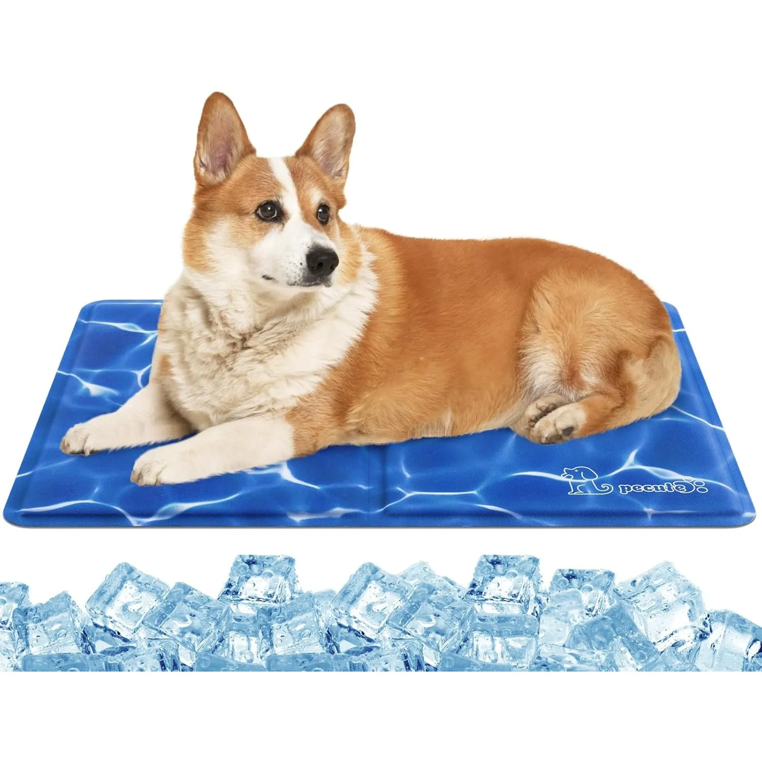 pecute Kühlmatte Hunde Katzen, Kuhlmatte für Hund und Katze mit Ungiftiges Gel,Selbstkühlende Kissen, Kühl Hundedecke, …