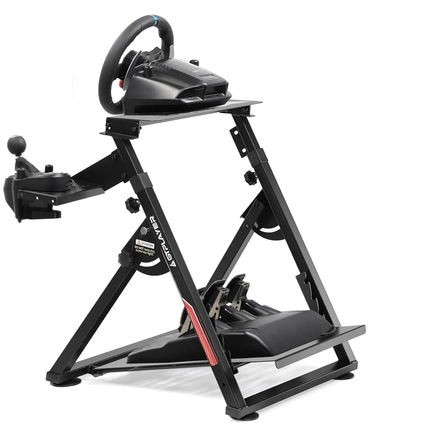 GTPLAYER Lenkradständer für Lenkrad Gaming Wheel Stand Racing Lenkradständer mit V1 V2 Schalthebelhalterung Neigungsver…