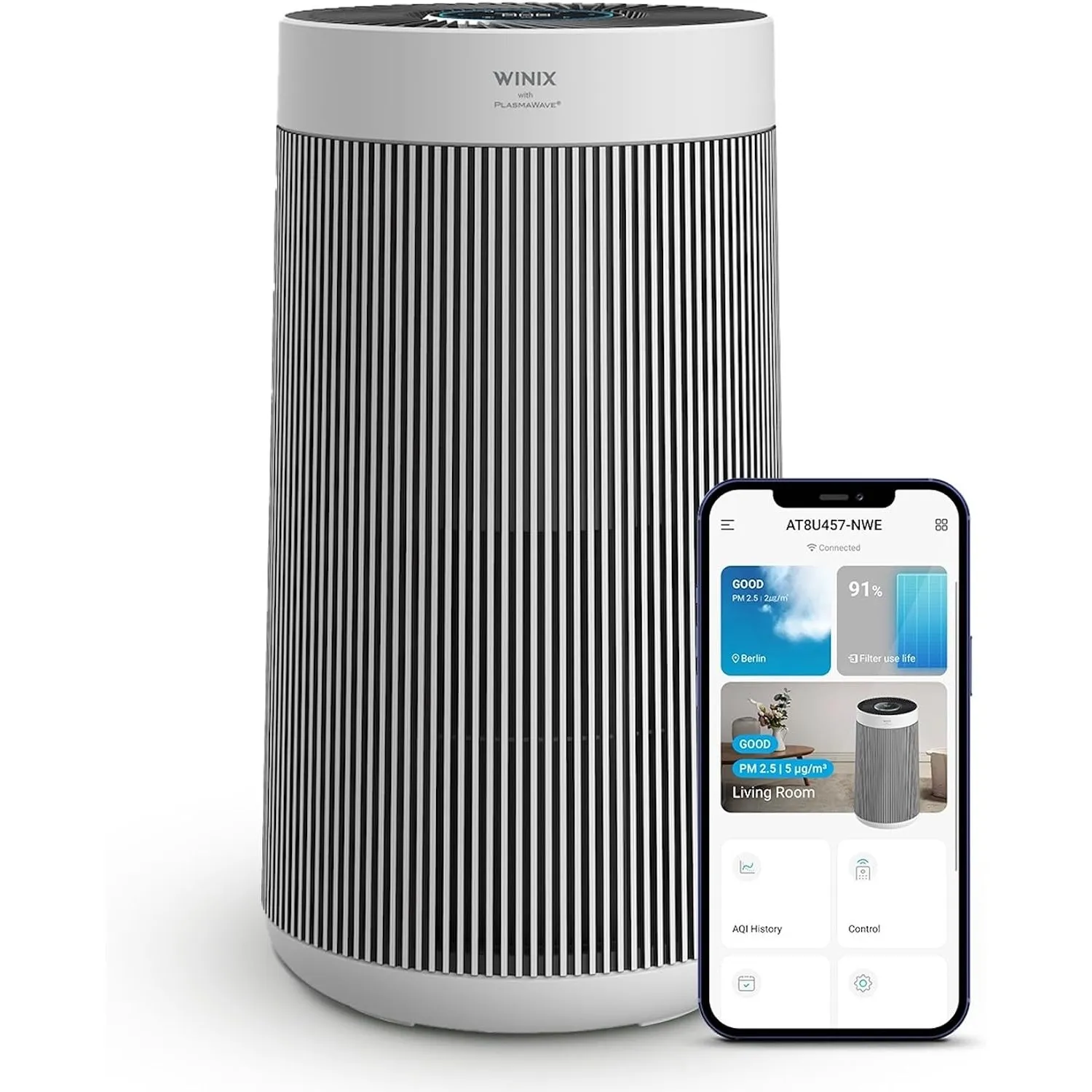 WINIX T800 Luftreiniger Alexa 120m² CADR 390 m³/h Allergiker Raucherzimmer