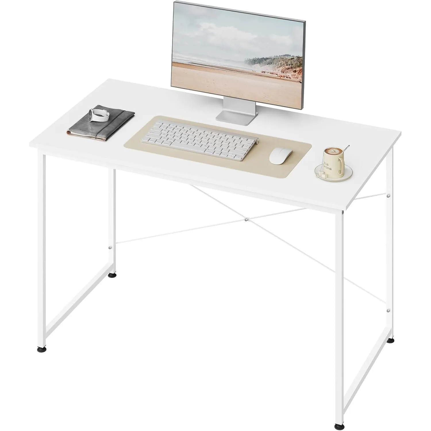 WOLTU Schreibtisch, Computertisch 120 x 60 cm, Weiß