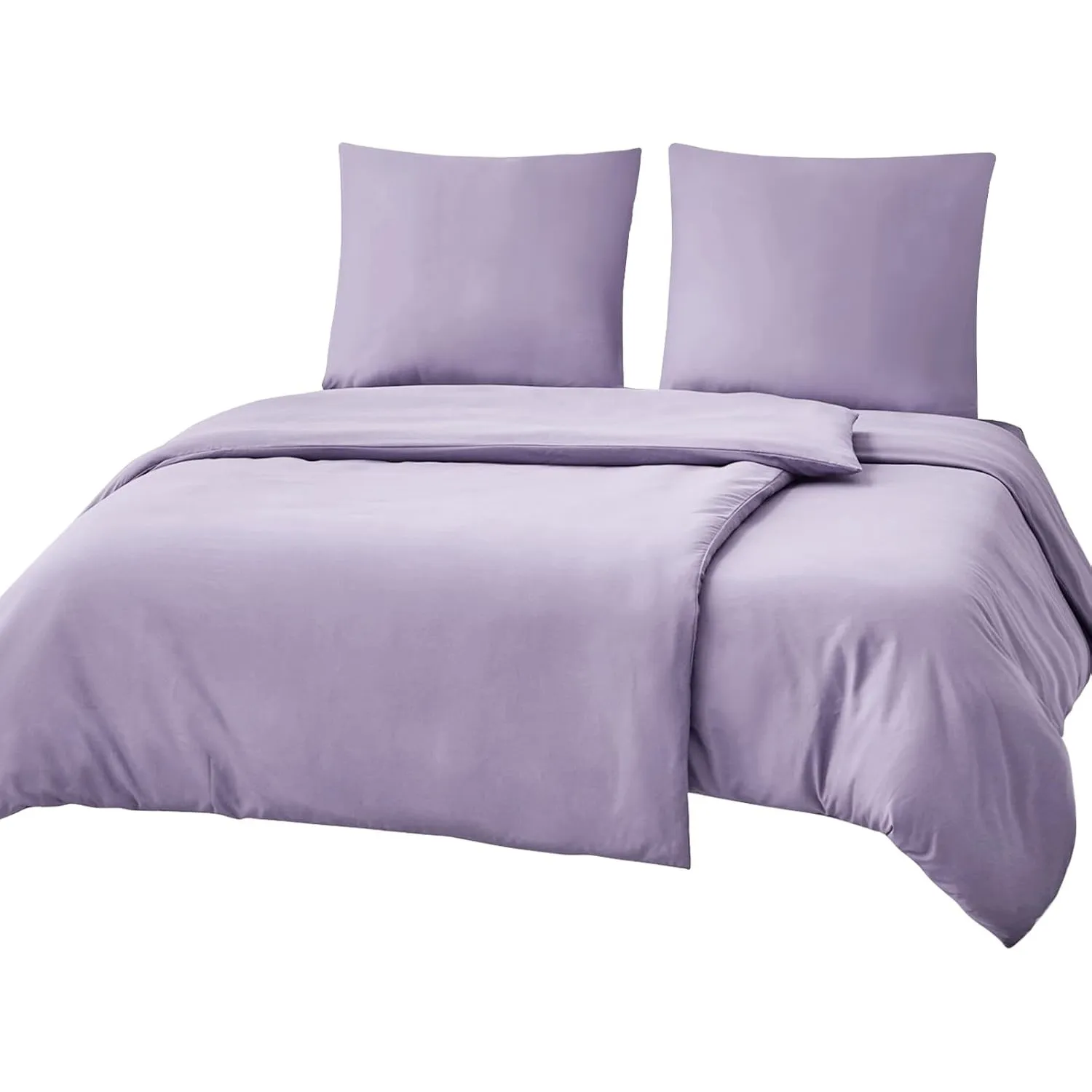 RUIKASI Bettwäsche 135x200 Lila 4teilig - Lavendel Bettwäsche-Sets Oeko-TEX, 2 Bettbezüge 135x200cm + 2 Kissenbezüge 80…