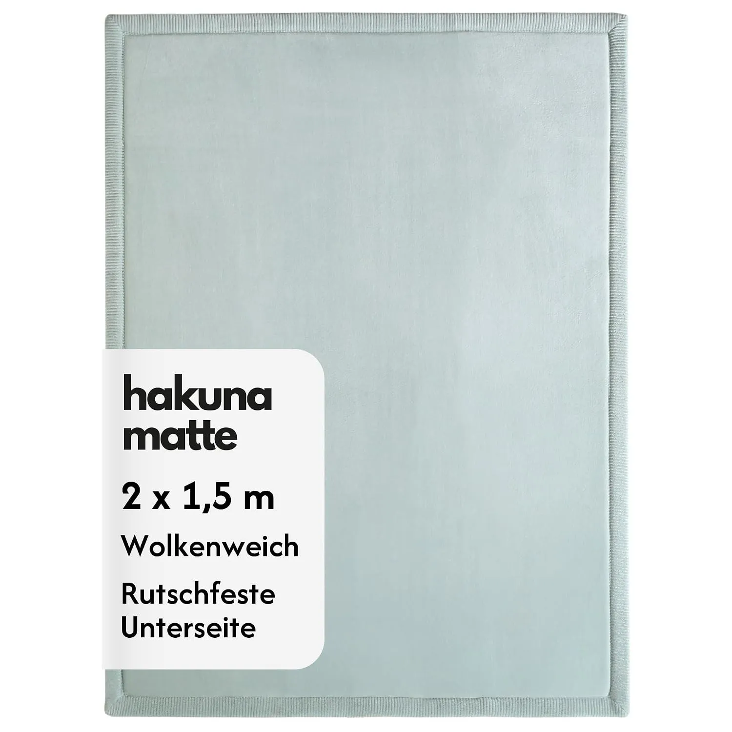 Wolkenweiche Spielmatte Baby 200x150x2,5cm, grün Tatami Matte