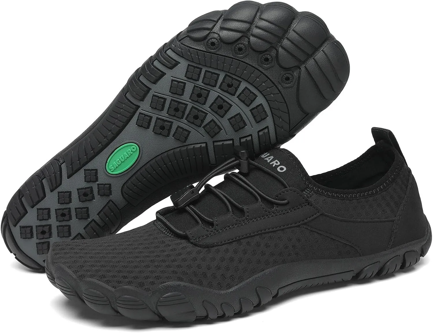 SAGUARO Unisex Barefoot Bathing Shoes Non-Slip Barefoot Shoes Quick-Drying Water Shoes with Drainage Holes Size 36-48