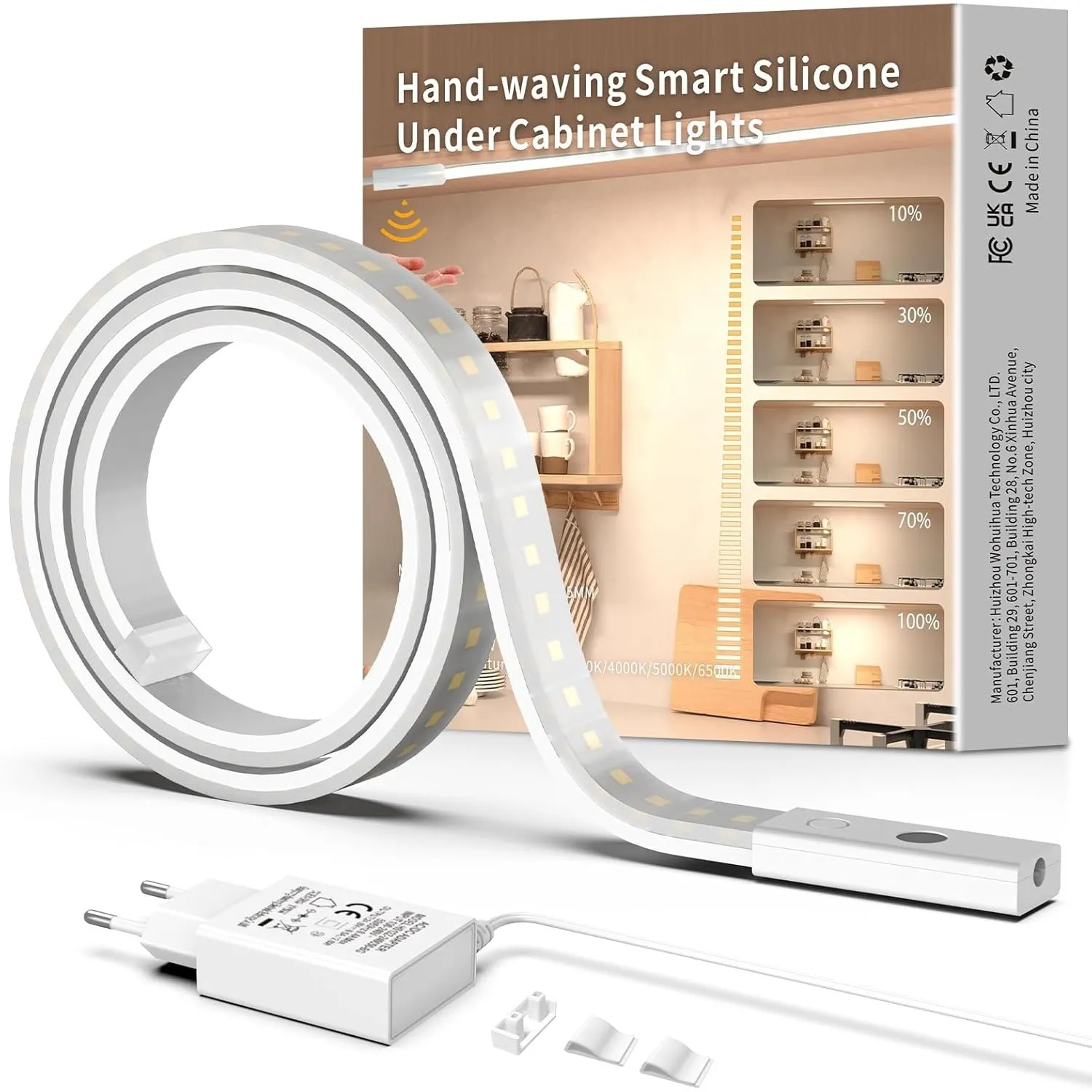 SIBI LIGHTING LED Unterbauleuchte 1M, Dimmbar Led Lichtleiste Küche Selbstklebend, Flexibel Silikon LED Strip Streifen …
