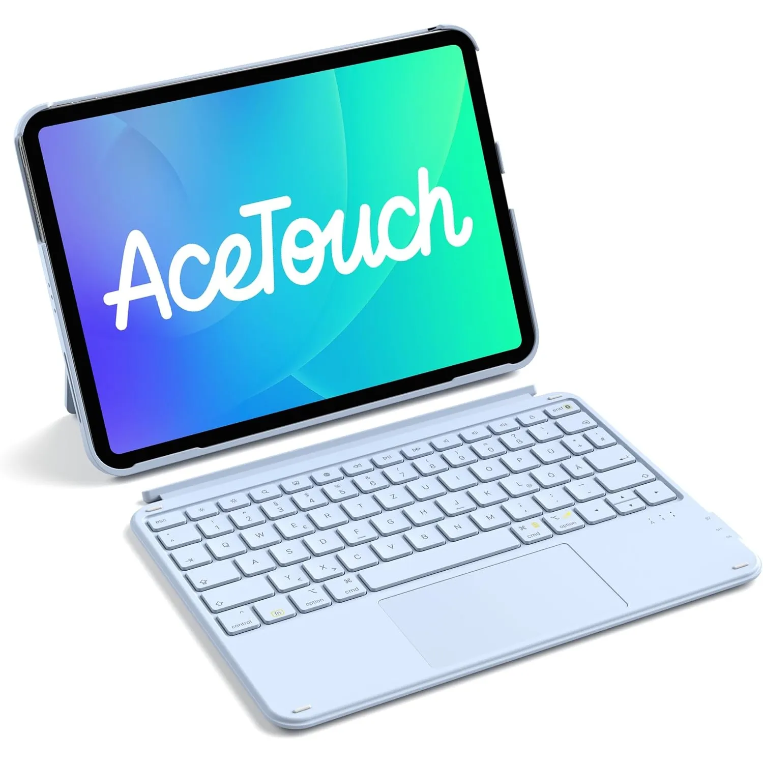 Inateck Hülle mit Tastatur für iPad 11(A16)/10. Gen, Ultraleicht 450g