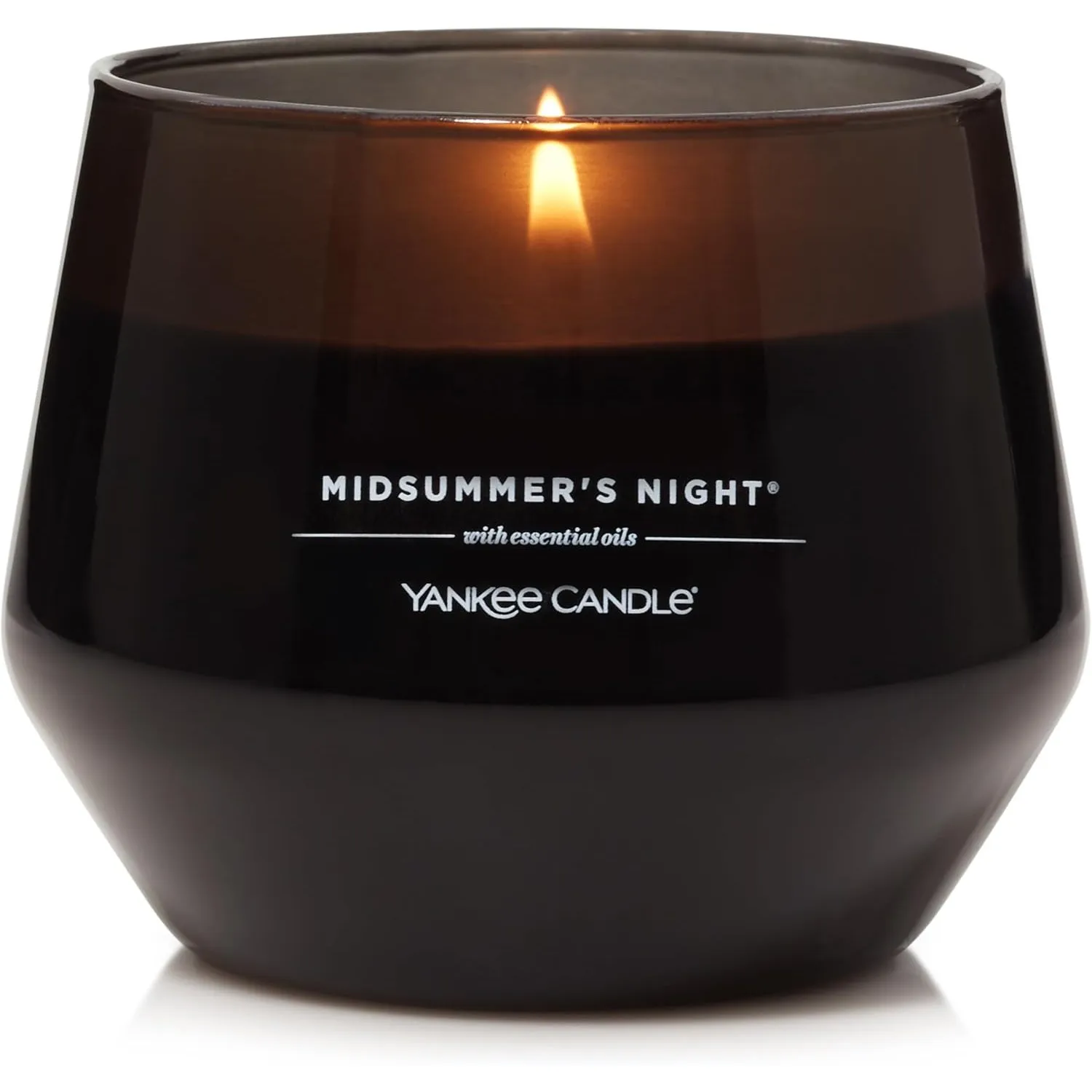 Yankee Candle Studio Duftkerze | Mittelgroße Kerze Midsummer's Night | Lang brennende Kerzen: 35-50 Stunden | Stilvoll …