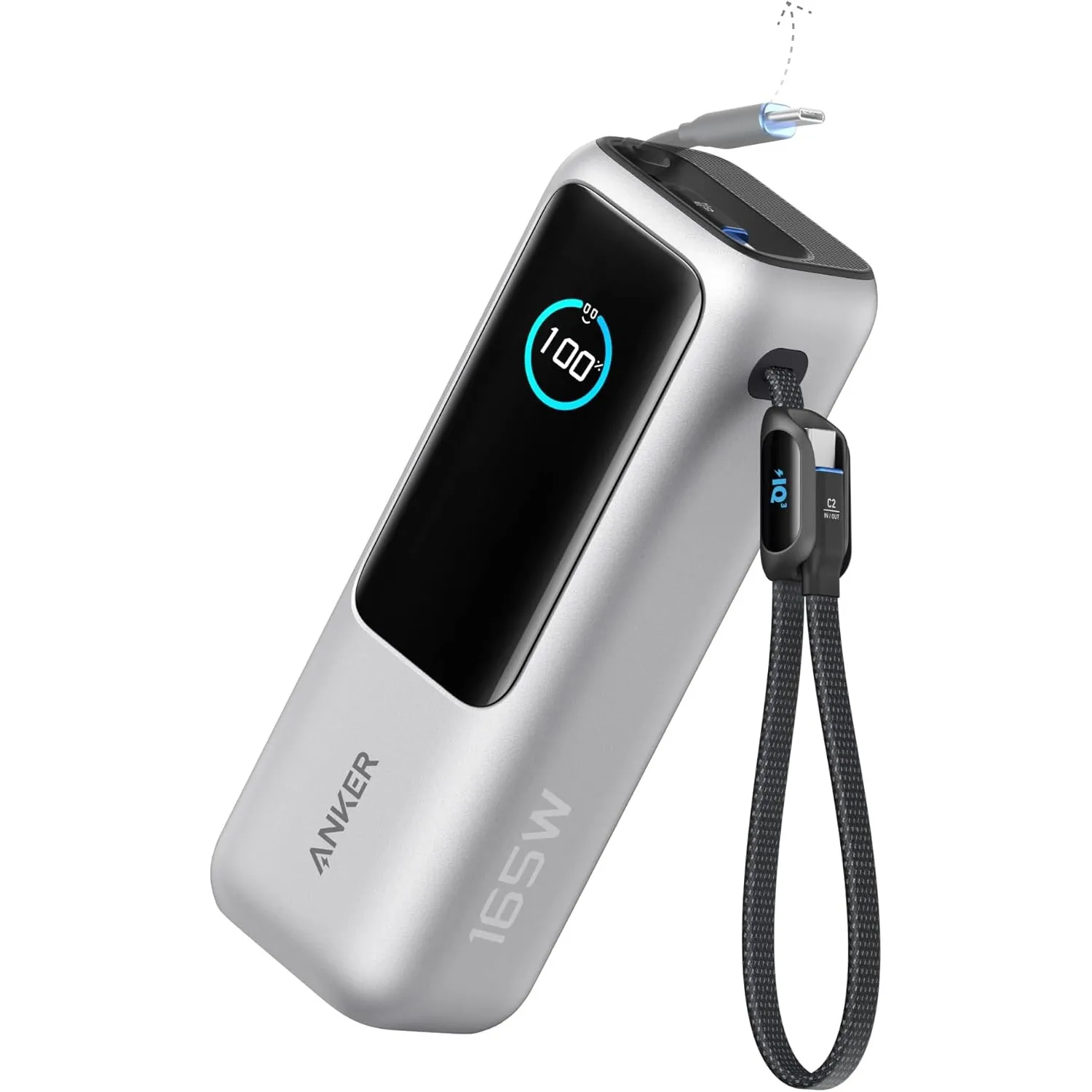 Anker 165W 25000mAh Laptop Powerbank mit 70cm ausziehbarem Kabel