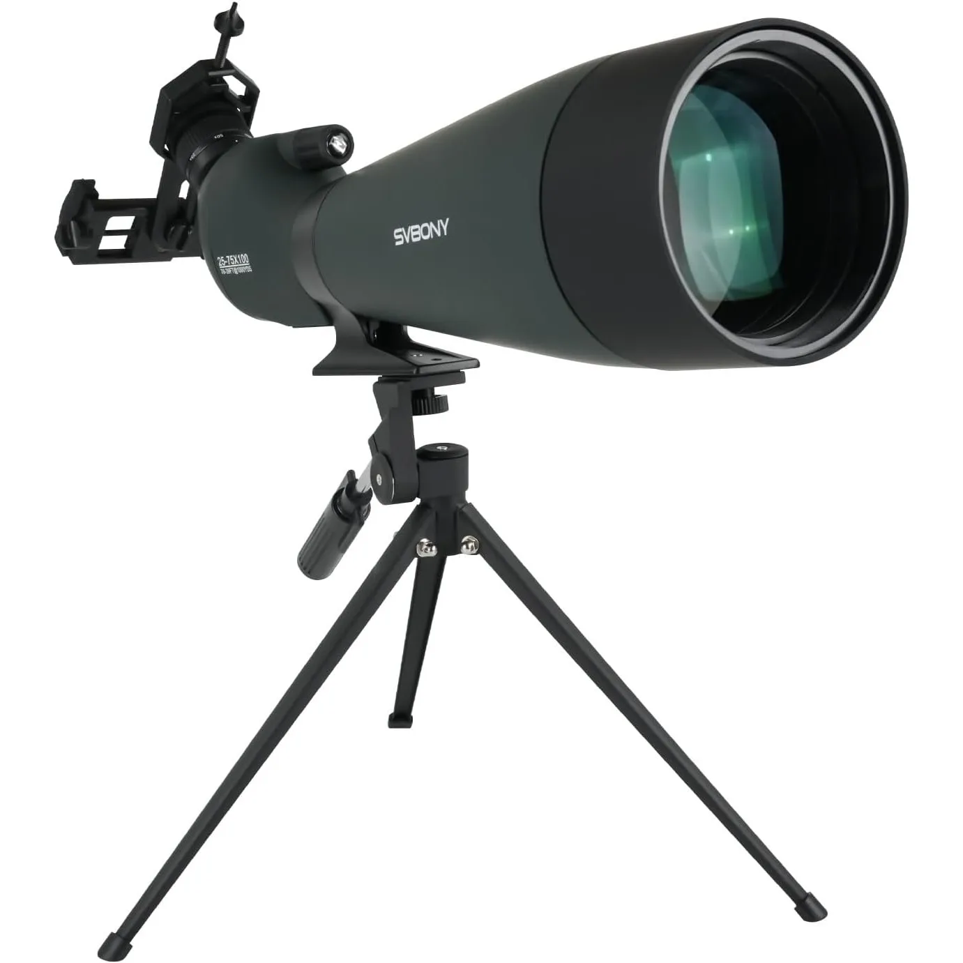 Svbony SV28 HD Spektiv, Sportschützen Vogelbeobachtung 25-75x100 mit Stativ | Spektiv Jagd, für Wildtierbeobachtung, HD…