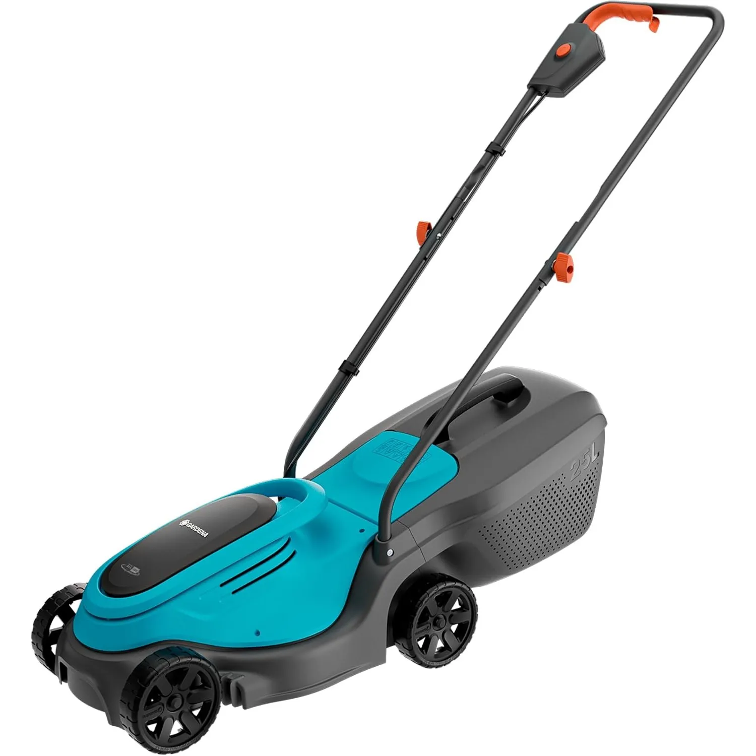 Gardena Akku-Rasenmäher EasyMax 30/18V P4A Ready-to-Use Set: Schneidmesser, Leichtgewicht, Höhenverstellung, Grasauffan…