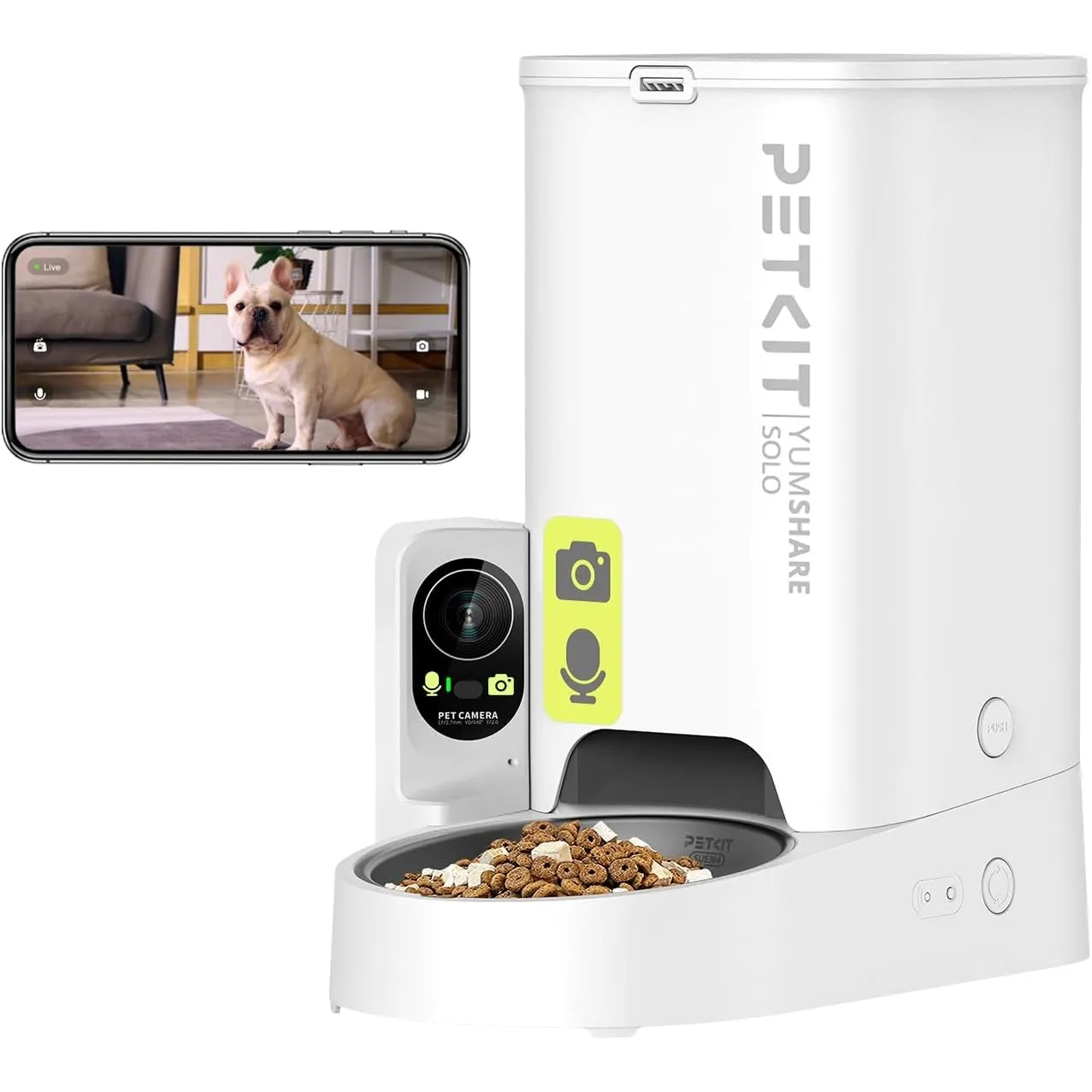 PETKIT Futterautomat Mit Kamera, KI Futterautomat Katze,3L Katzen Futterautomaten,Automatischer Futterspender für Katze…