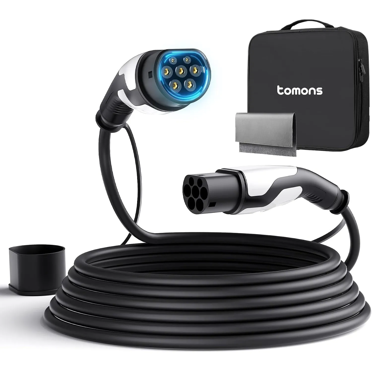 tomons Typ 2 Ladekabel, 22KW 7M 32A 3-Phasig,für E-Auto EV/PHEV