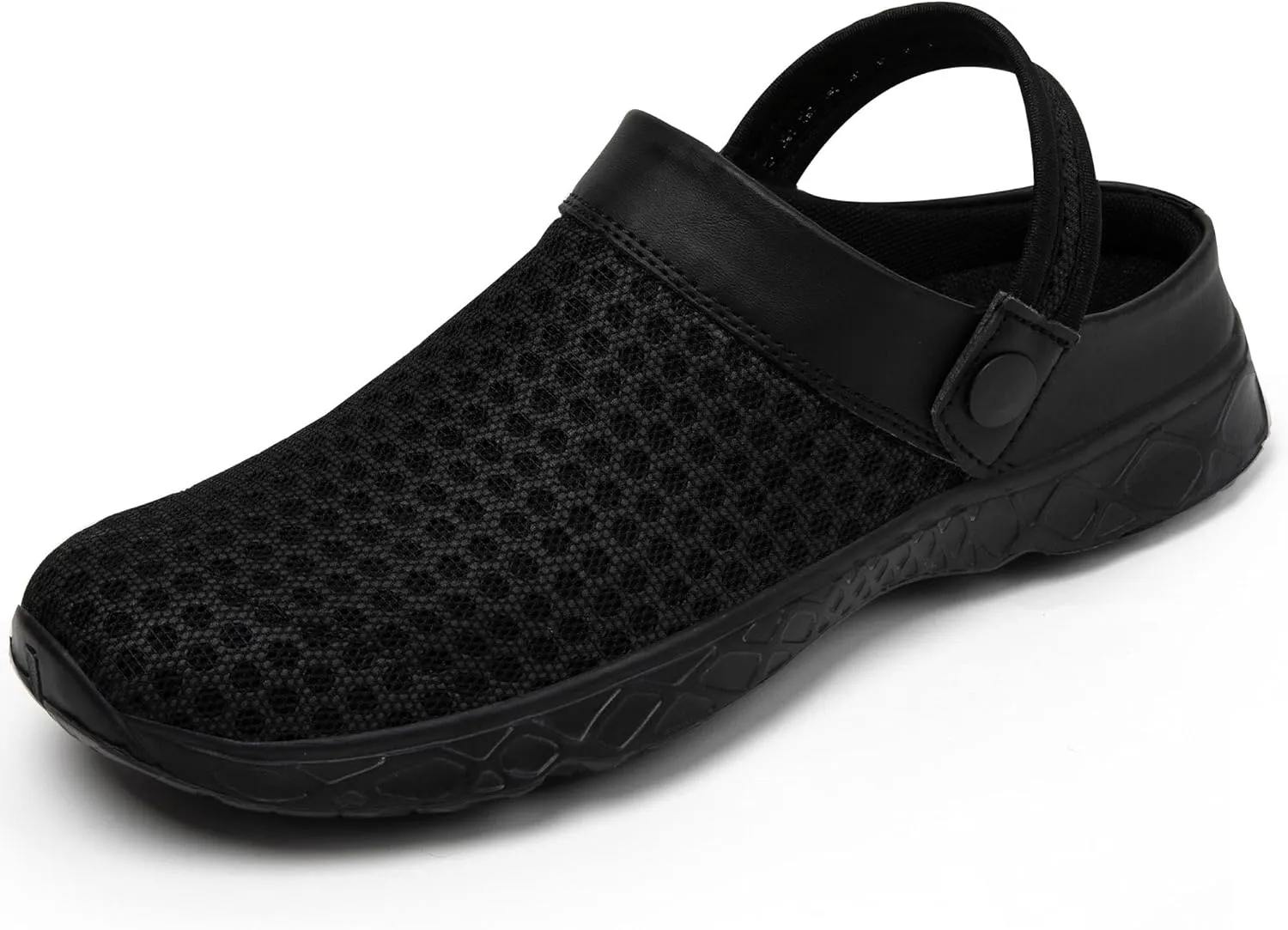 SAGUARO Unisex Summer Clogs, Breathable, Flat Mesh Slippers, Muffin Drag Mules, Outdoor Beach Shoes, Non-Slip, Hollow S…