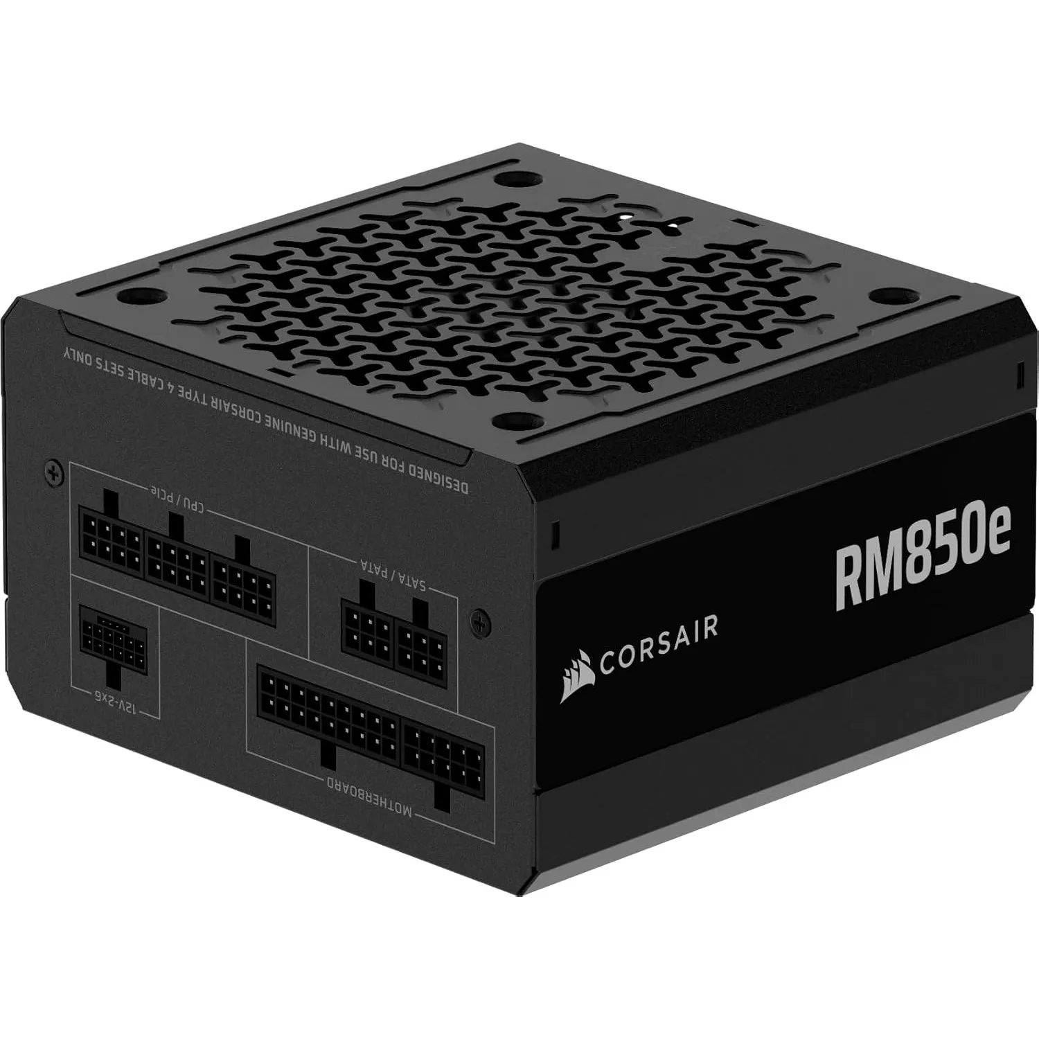 CORSAIR RM850e (2025) ATX-Netzteil mit 12V-2x6 Kable – Schwarz | Vollständig Modulares, Geräuscharmes, Zero RPM-Lüfterm…