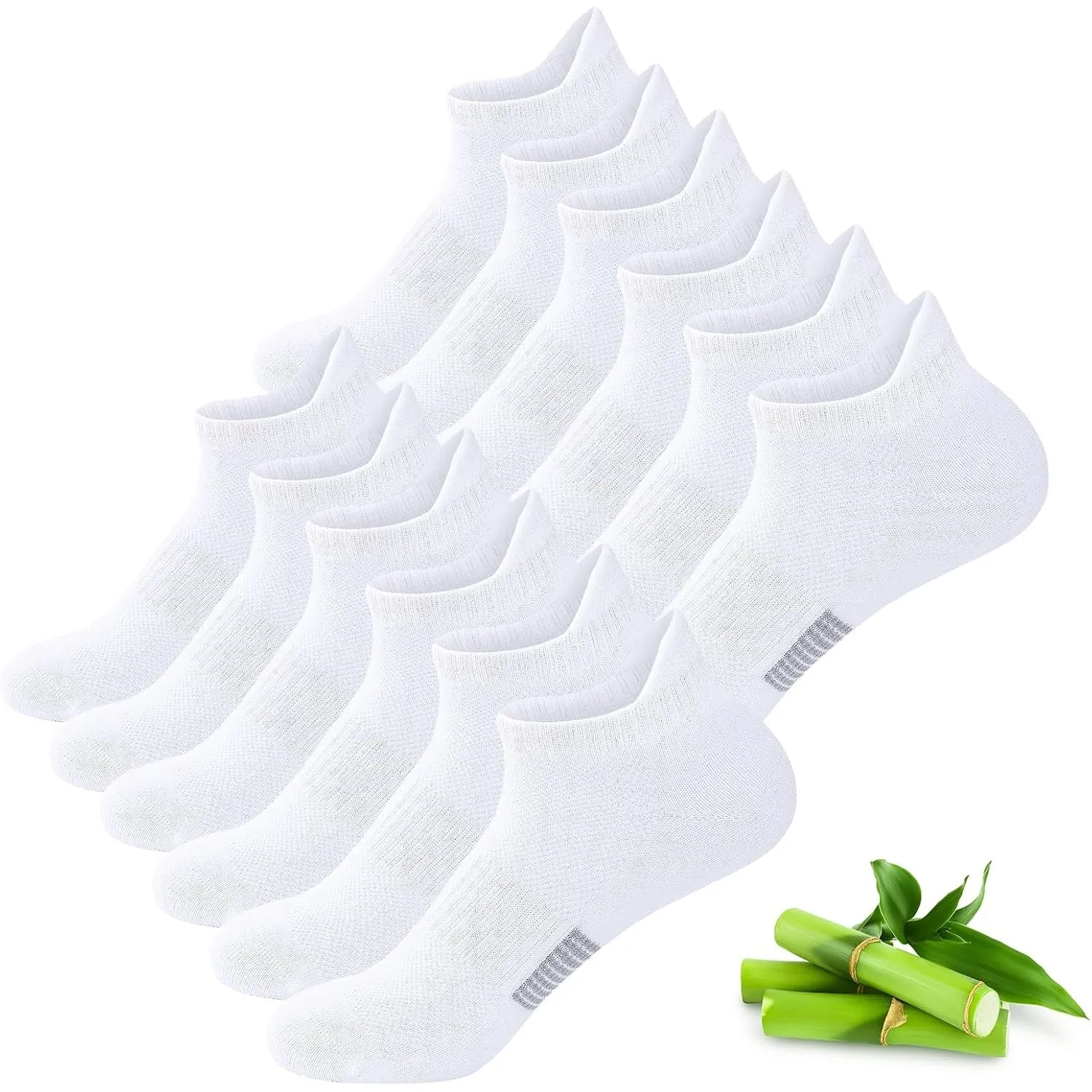 Bambus Sneaker Socken Damen, 6 Paar, Atmungsaktiv