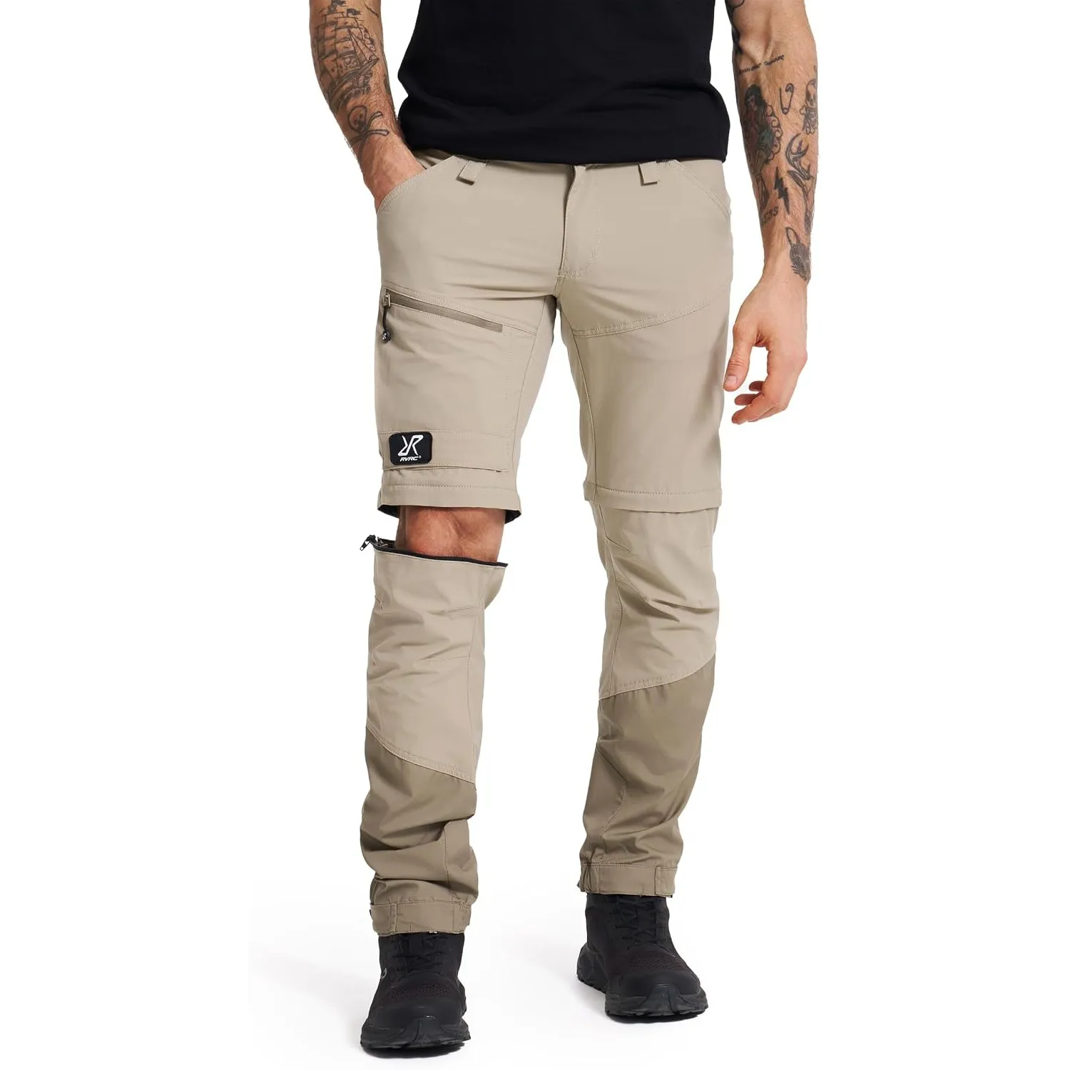 RevolutionRace Range Pro Stretch T Zip-Off Pants für Herren, Wandelbare Wanderhosen für Outdoor-Aktivitäten