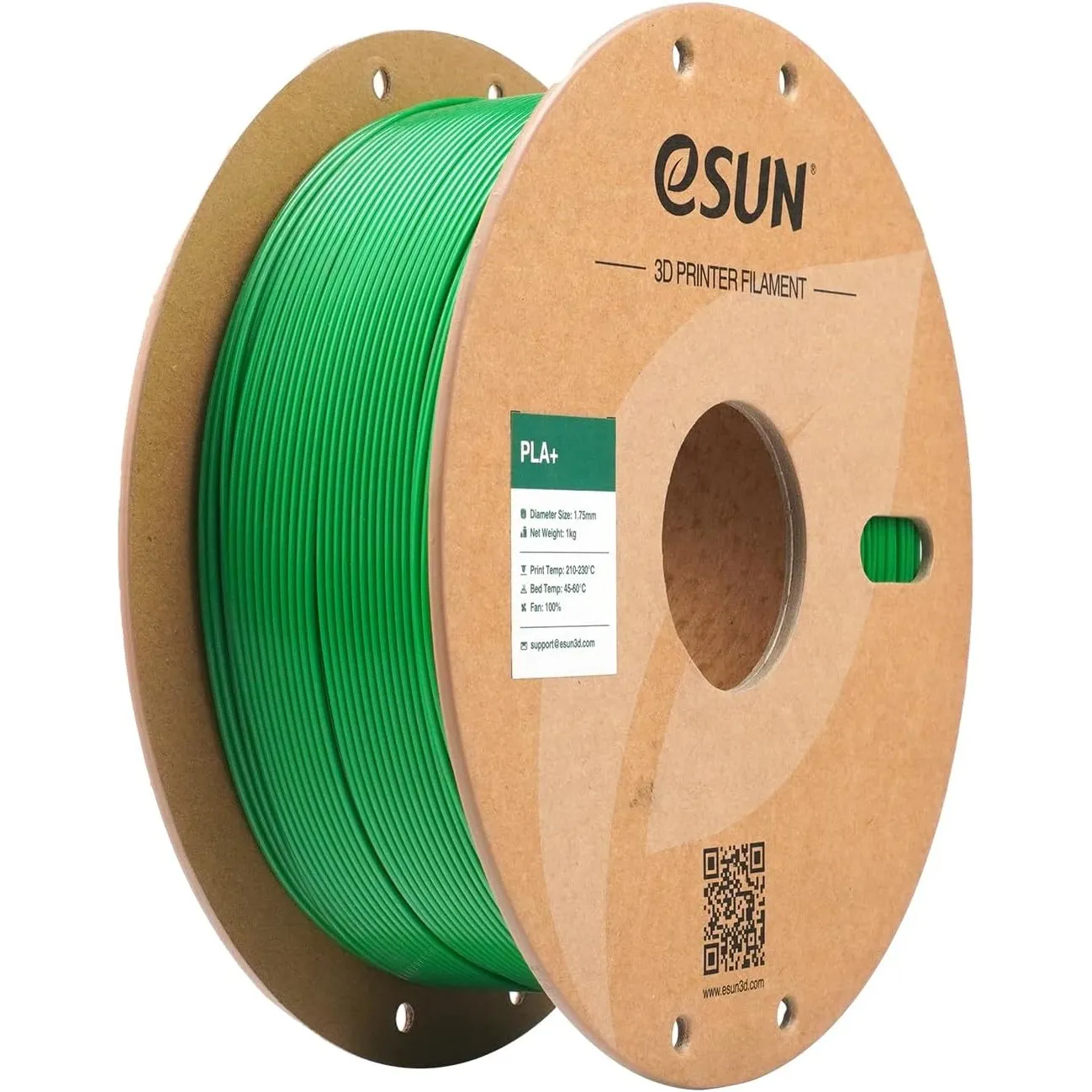 eSUN PLA+ Filament 1.75mm, 3D Drucker Filament PLA Plus, Maßgenauigkeit +/- 0.03mm, 1kg Spule (2.2 LBS) 3D Druck Filame…