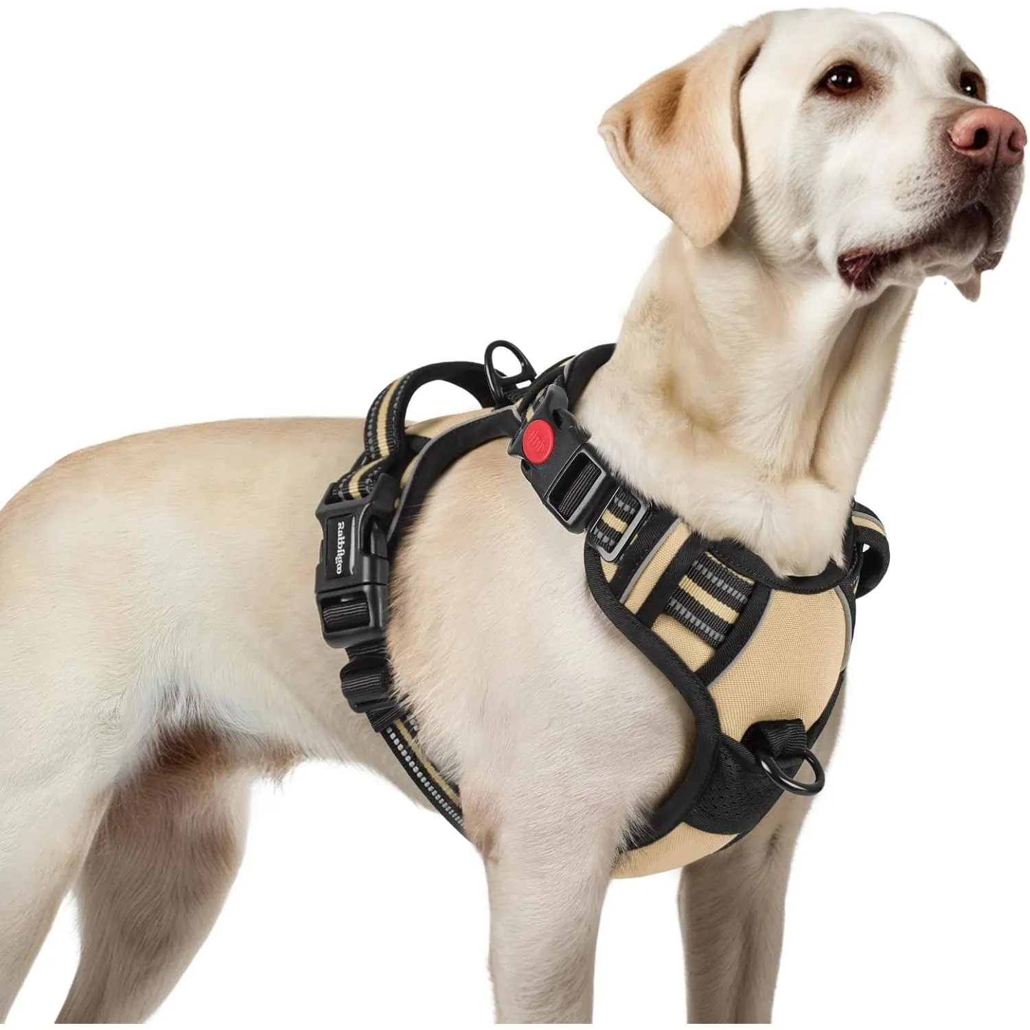 rabbitgoo Hundegeschirr Grosse Hunde, Verstellbare Geschirr Hund ohne Zug & Würgen, Anti Zug hundegeschirr mit Griff, w…