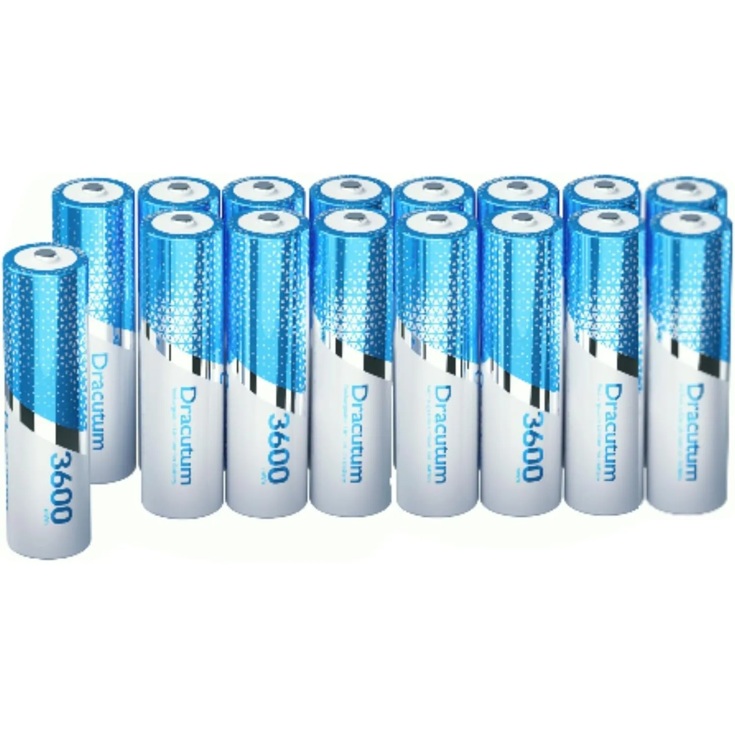 1.5V wiederaufladbare AA Lithium Akkus 16 Stück, 3600mWh Lithium wiederaufladbare langlebige Doppel A Lithium Ionen Bat…