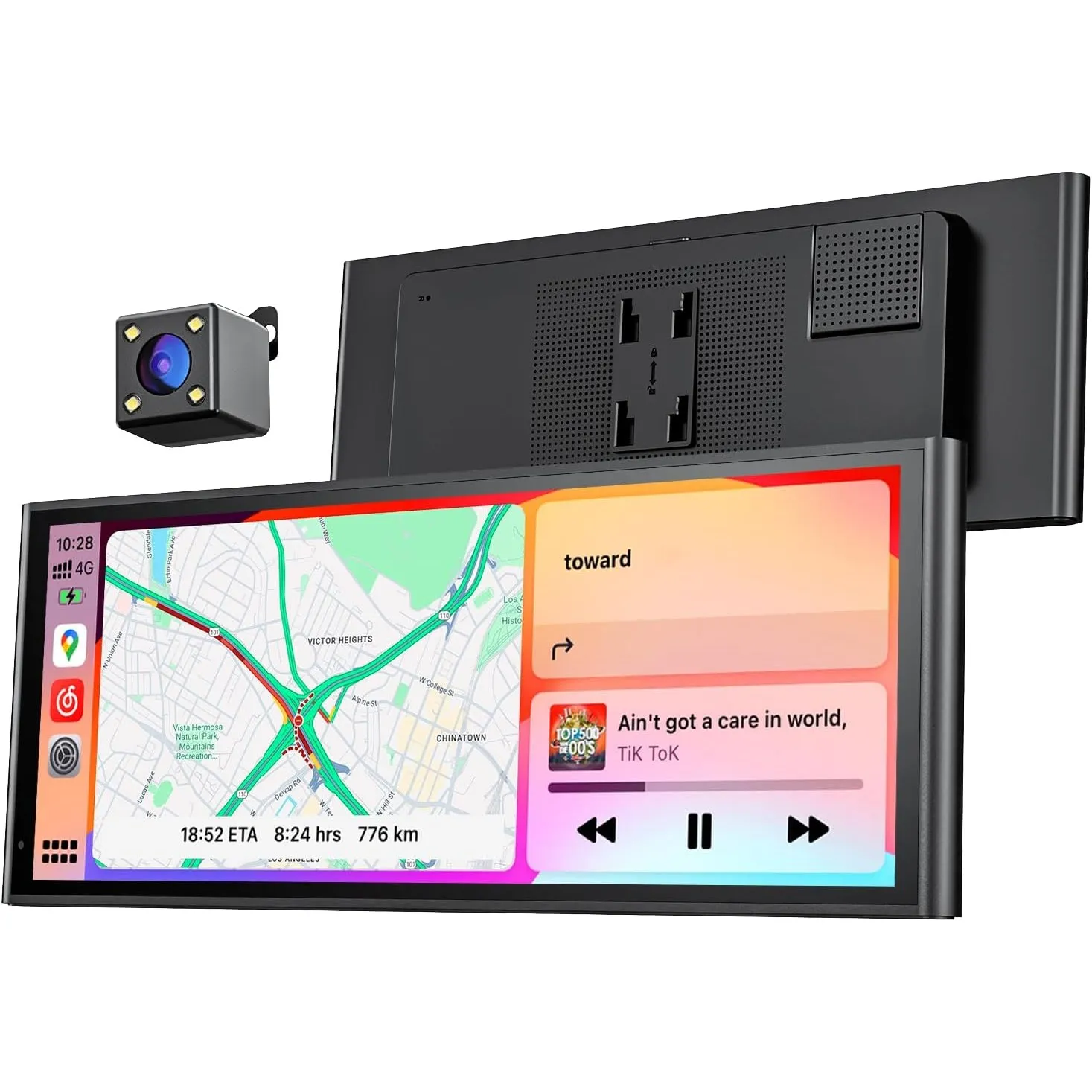 Krunia 9,26" Tragbares Carplay Display für Apple CarPlay Android Auto, OTA