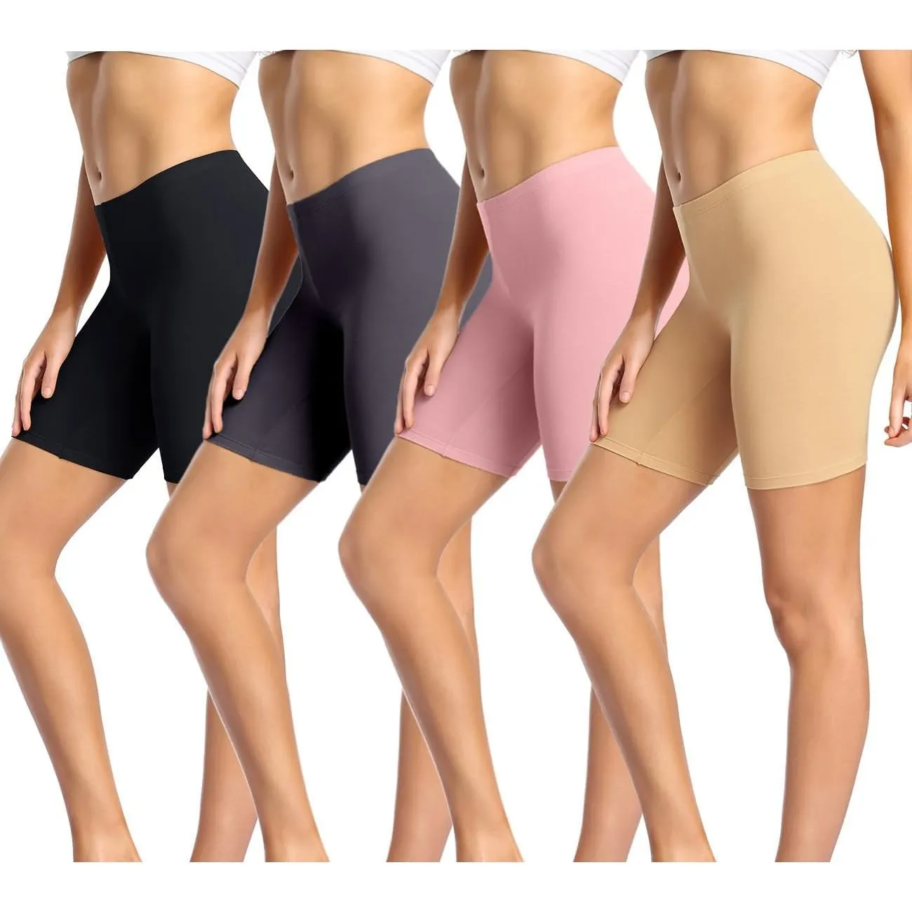 wirarpa Radlerhose Damen Kurz Baumwolle Boxershorts Damen | Unter Kleid, Unterhosen mit Bein, Anti Scheuern, Kurze Legg…