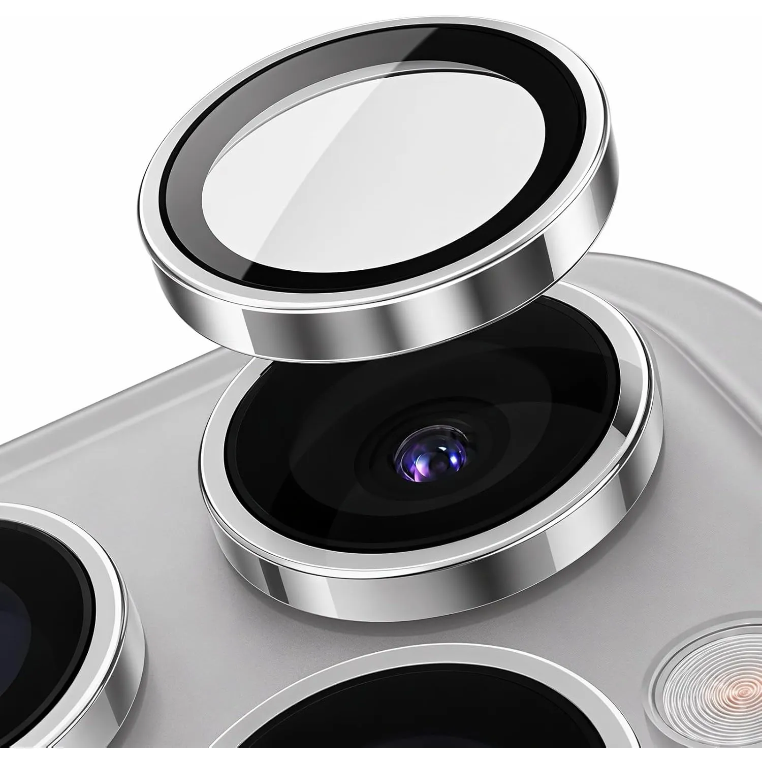 TORRAS für iPhone 16 Pro/16 Pro Max Kameraschutz ProLens Air, Grau