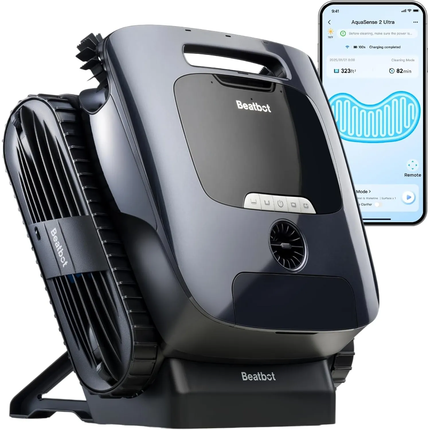 Beatbot Aquasense 2 Ultra Poolroboter, KI Mapping, 5-in-1 Komplettreinigung | KI-Schmutzerkennung, Poolsauger Akku für …