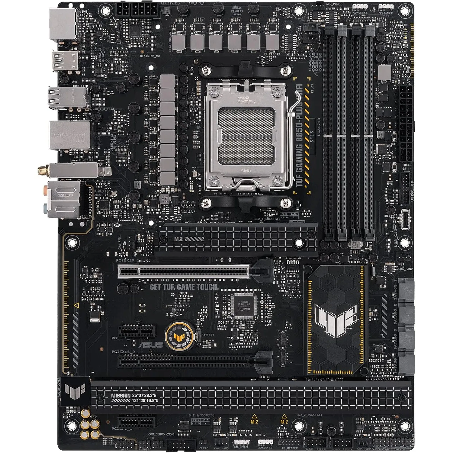 ASUS TUF Gaming B850-PLUS Mainboard Sockel AMD AM5 (AMD B850, ATX, PCIe 5.0, WiFi 7, 2X M.2, Aura Sync)