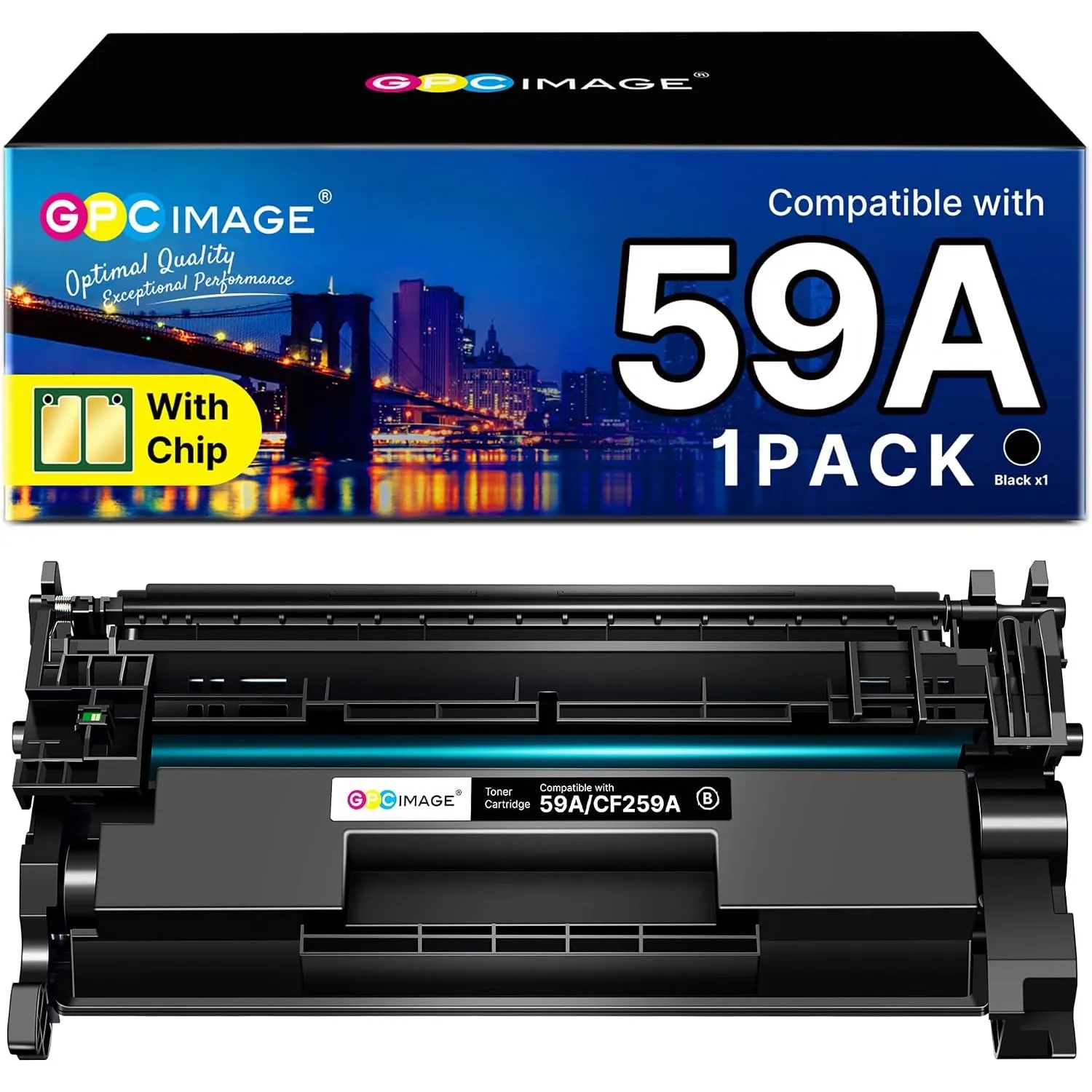 59A CF259A Toner Mit Chip Kompatibel für HP 59A M428dw Toner Schwarz 1-Pack
