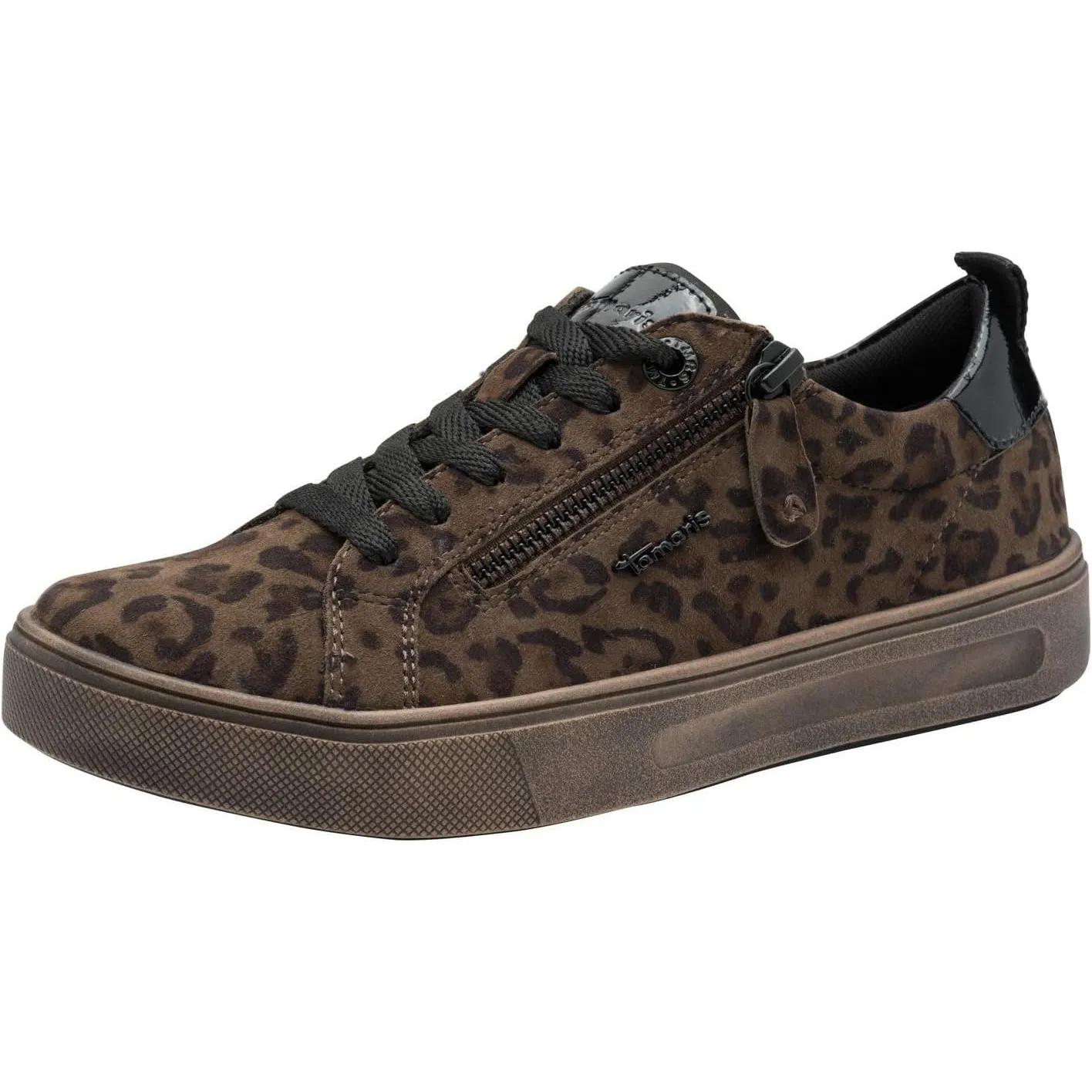 Tamaris Comfort Damen Sneaker flach mit Reißverschluss Freizeit