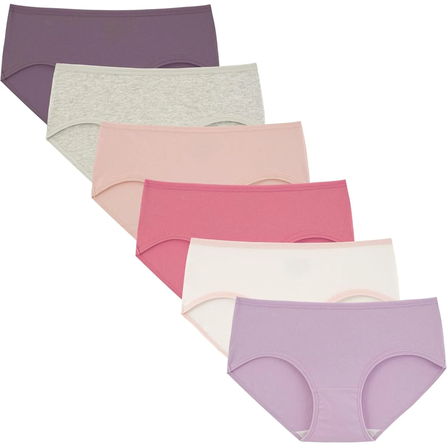 INNERSY Unterhosen Mädchen Baumwolle Unterwäsche Bequeme Slips für Teenager 8-16 Jahren 6er Pack