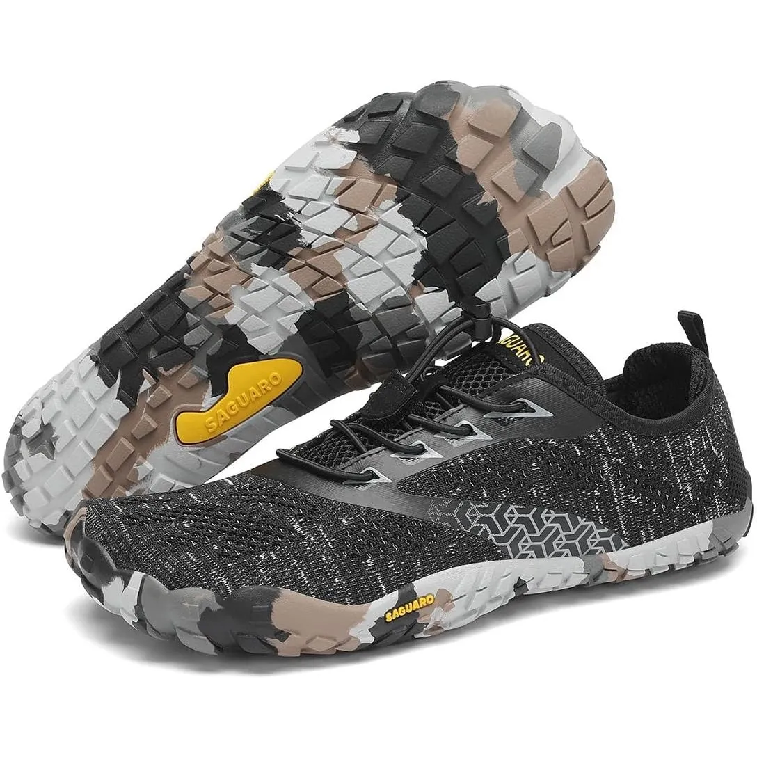 SAGUARO Unisex Barfußschuhe mit Breiter Zehenbox und Zero-Drop Solhe - Weich rutschfest Atmungsaktiv
