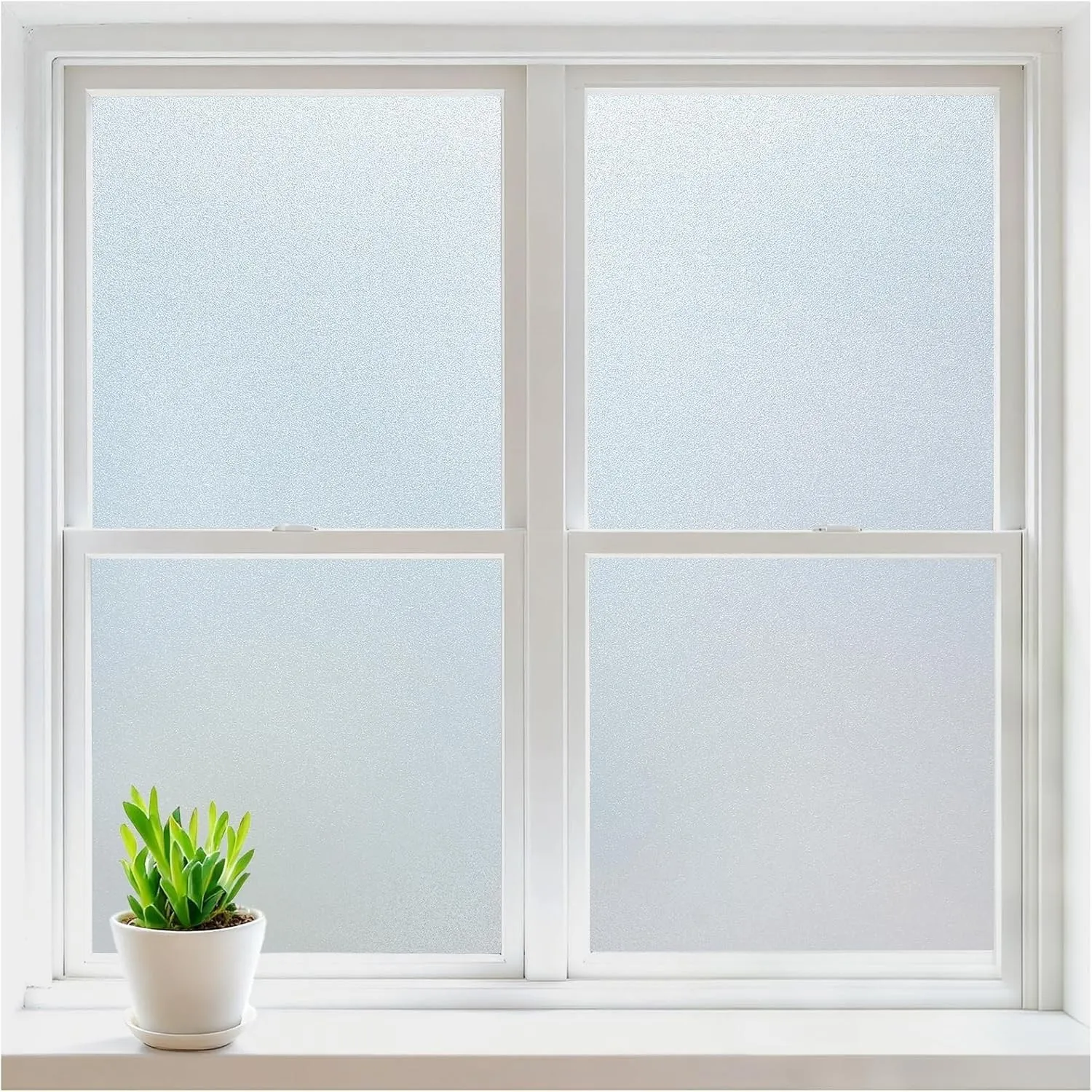 rabbitgoo Fensterfolie Blickdicht Milchglasfolie Klebefolie Matt 115x200cm