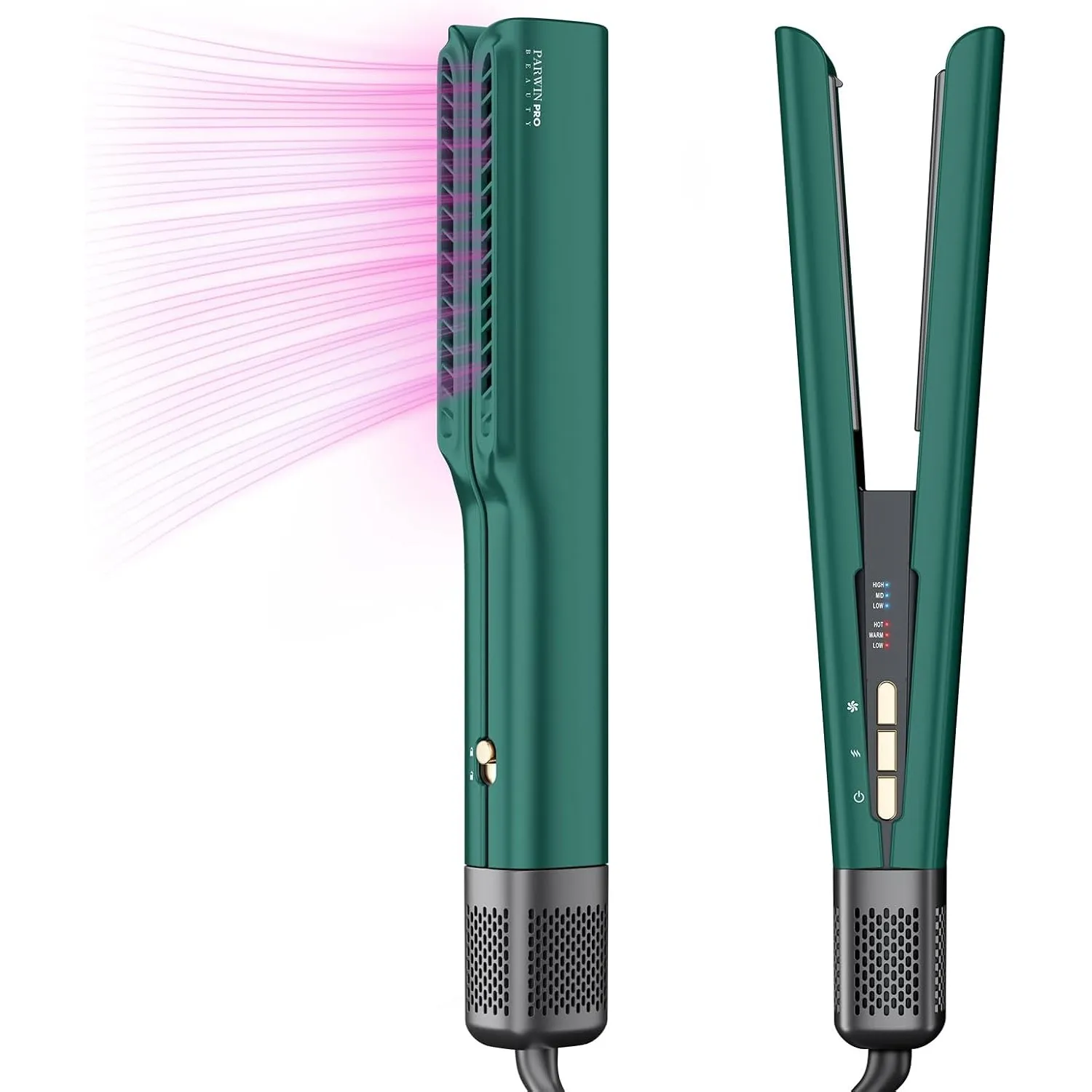 Air Haarglätter, Ionen Air Glätteisen, Ohne Heizplatten, Nass bis Trocken | PARWIN PRO BEAUTY - Glätten mit Luft, Max.c…