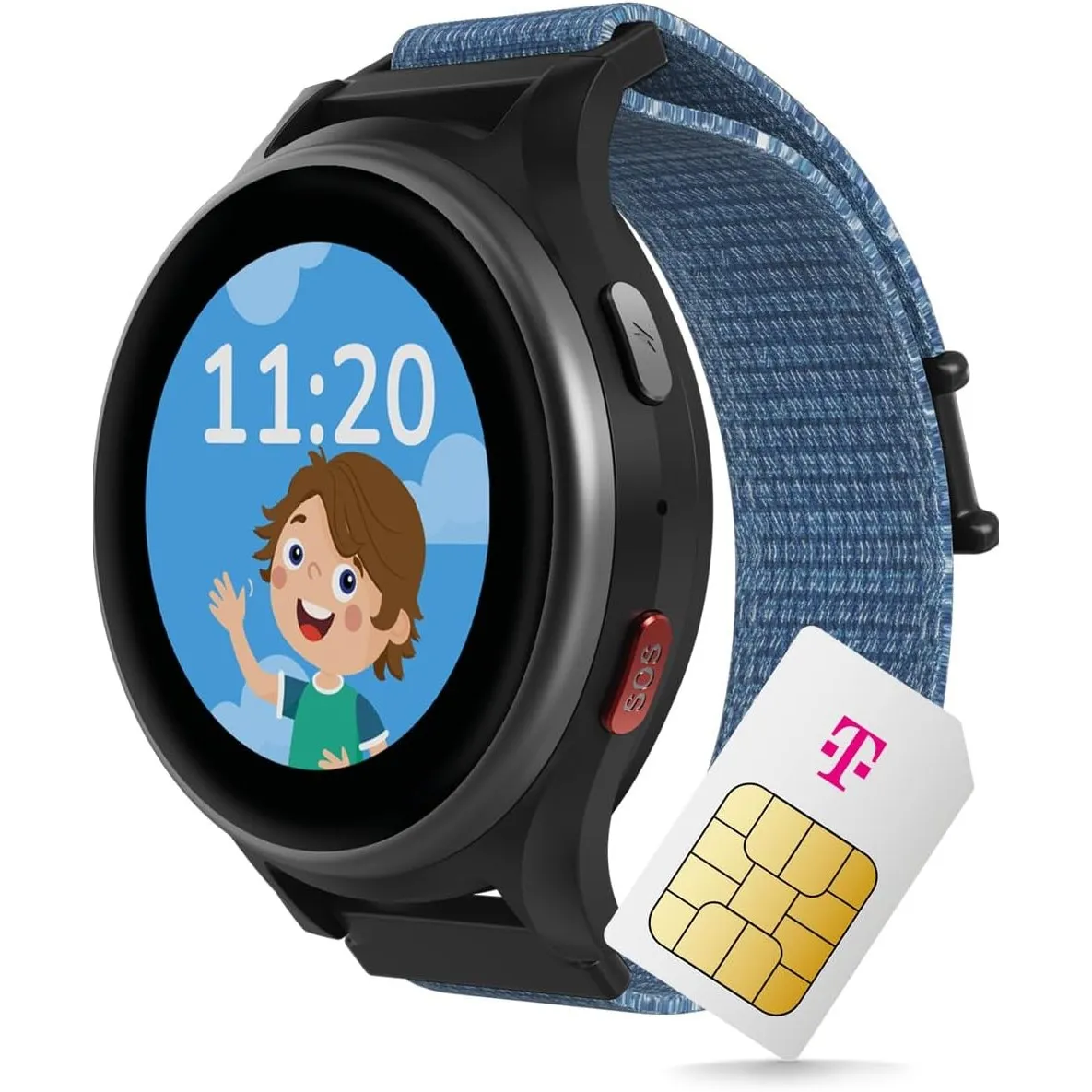 ANIO 6 Smartwatch für Kinder, GPS und Telefonfunktion, Dt. Hersteller, Datenschutz und -Telefonsupport, Lange AKKU-Lauf…