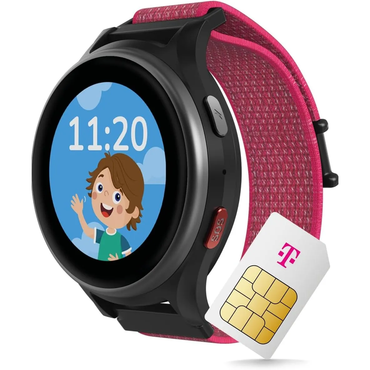 ANIO 6 Smartwatch für Kinder, GPS und Telefonfunktion, Dt. Hersteller, Datenschutz und -Telefonsupport, Lange AKKU-Lauf…