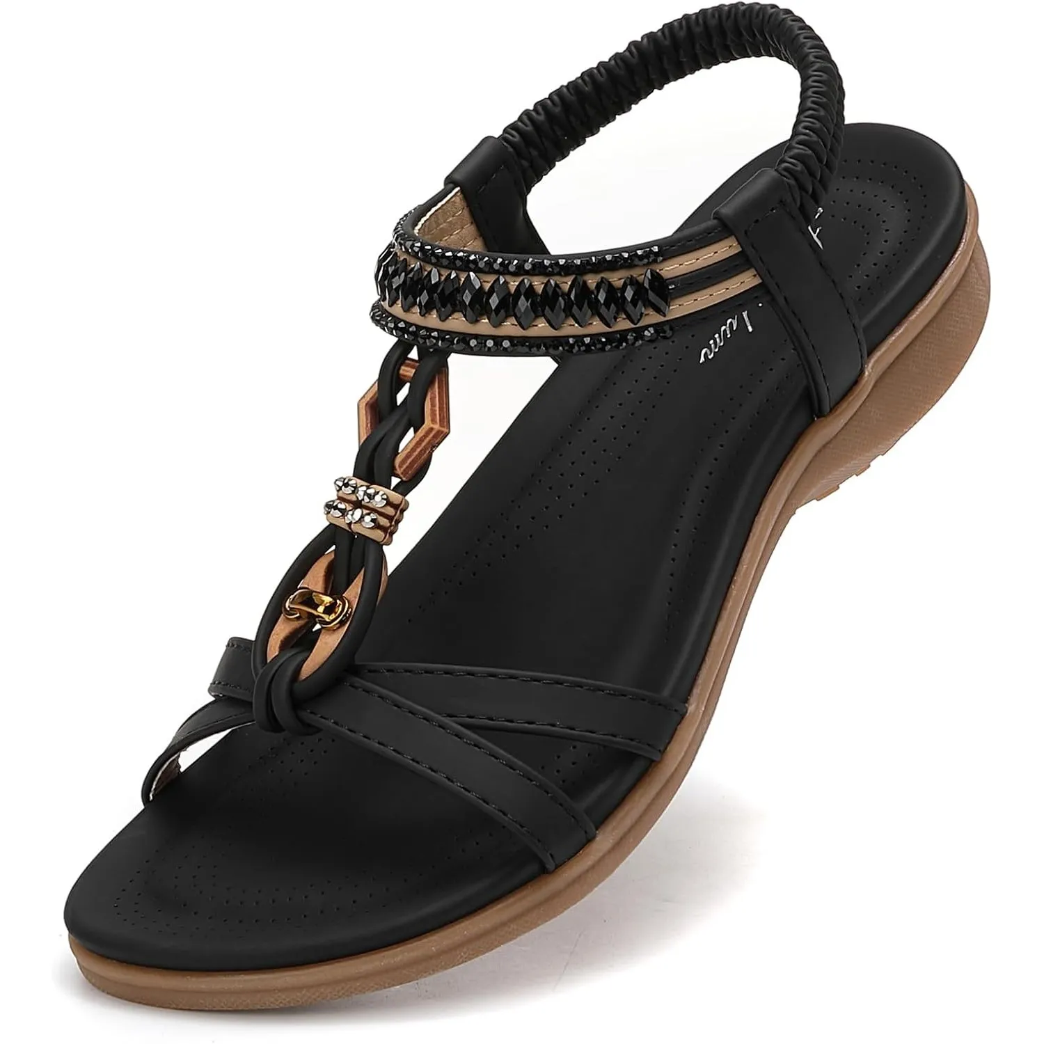Sandalen Damen Sommer Flache Sandaletten Elegant Sandals Strand Schuhe