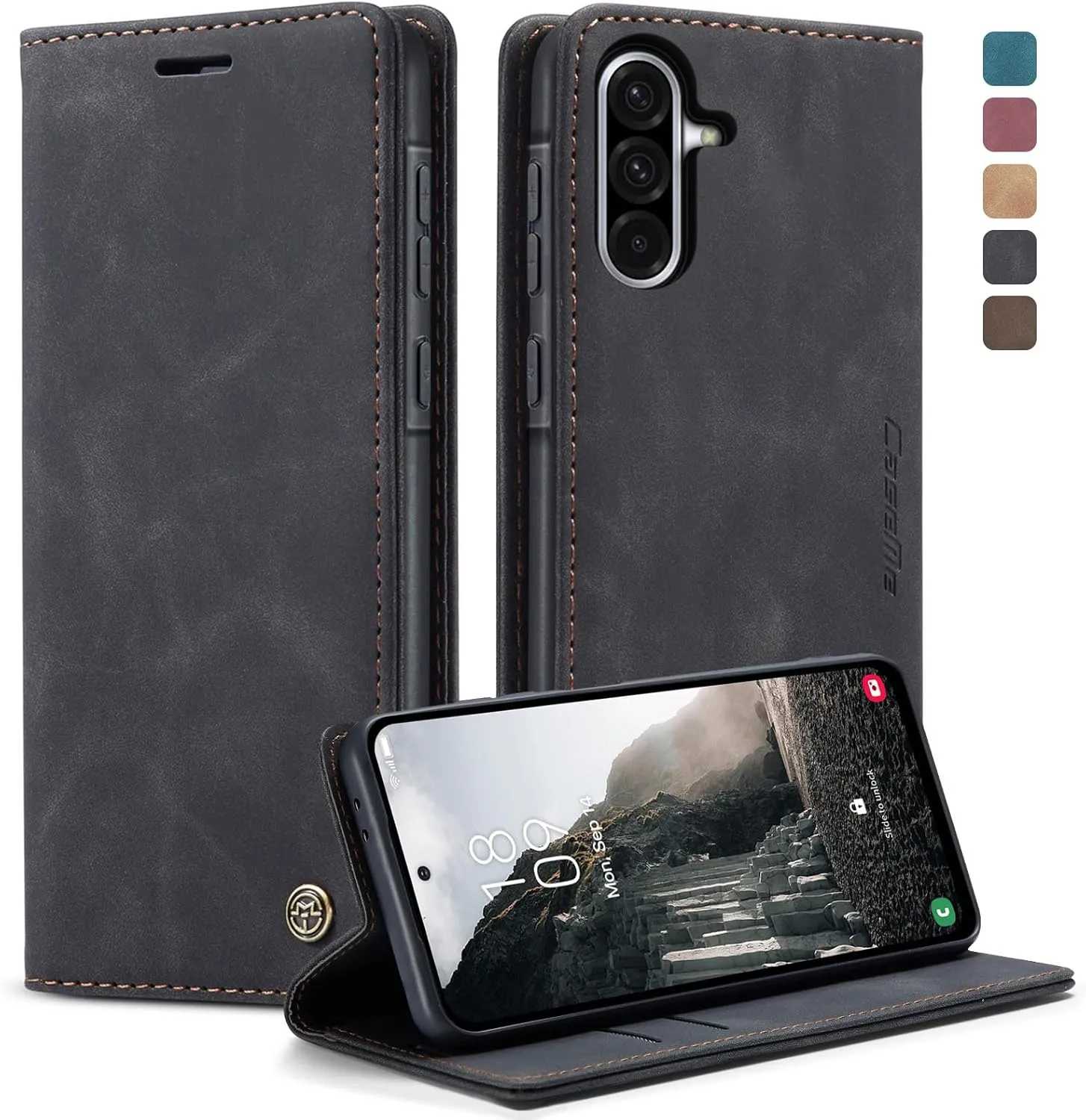 Handyhülle Samsung Galaxy A36 5G hülle Galaxy A36 klapphülle Premium PU Lederhülle Faltbare Handytasche Schutzhülle Kar…