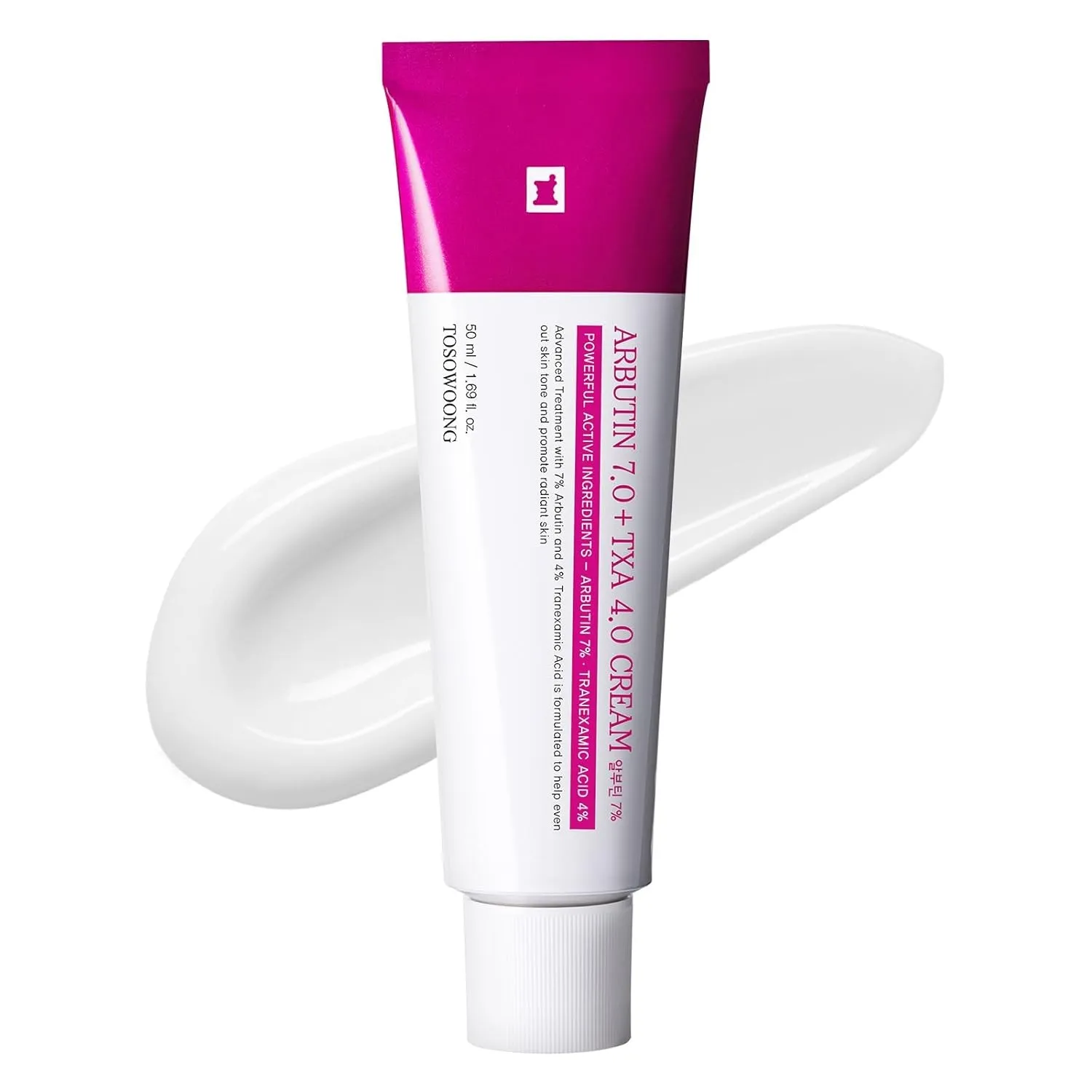 TOSOWOONG Arbutin 7% + Tranexamsäure 4% Creme für dunkle Flecken, Glow