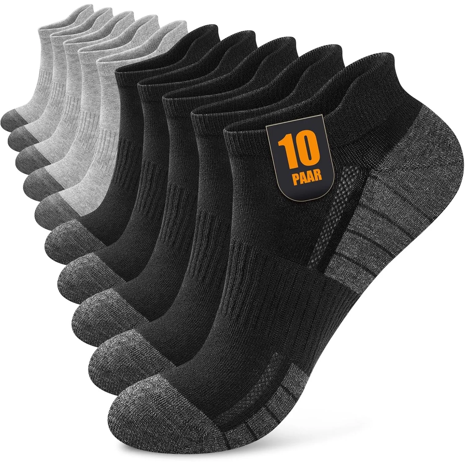 Sneaker Socken Herren Damen 10/20 Paar – Atmungsaktive Sportsocken