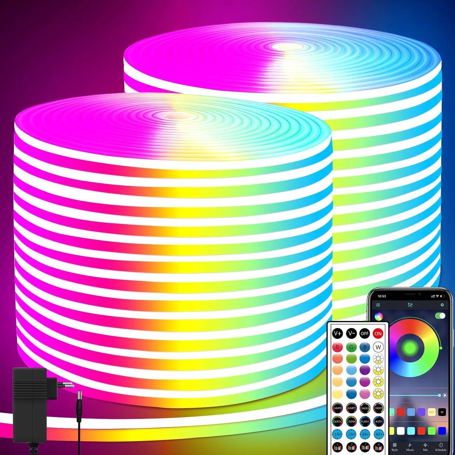 segrass 40M Neon LED Strip IP65 Wasserdichte LED strip für Schlafzimmer