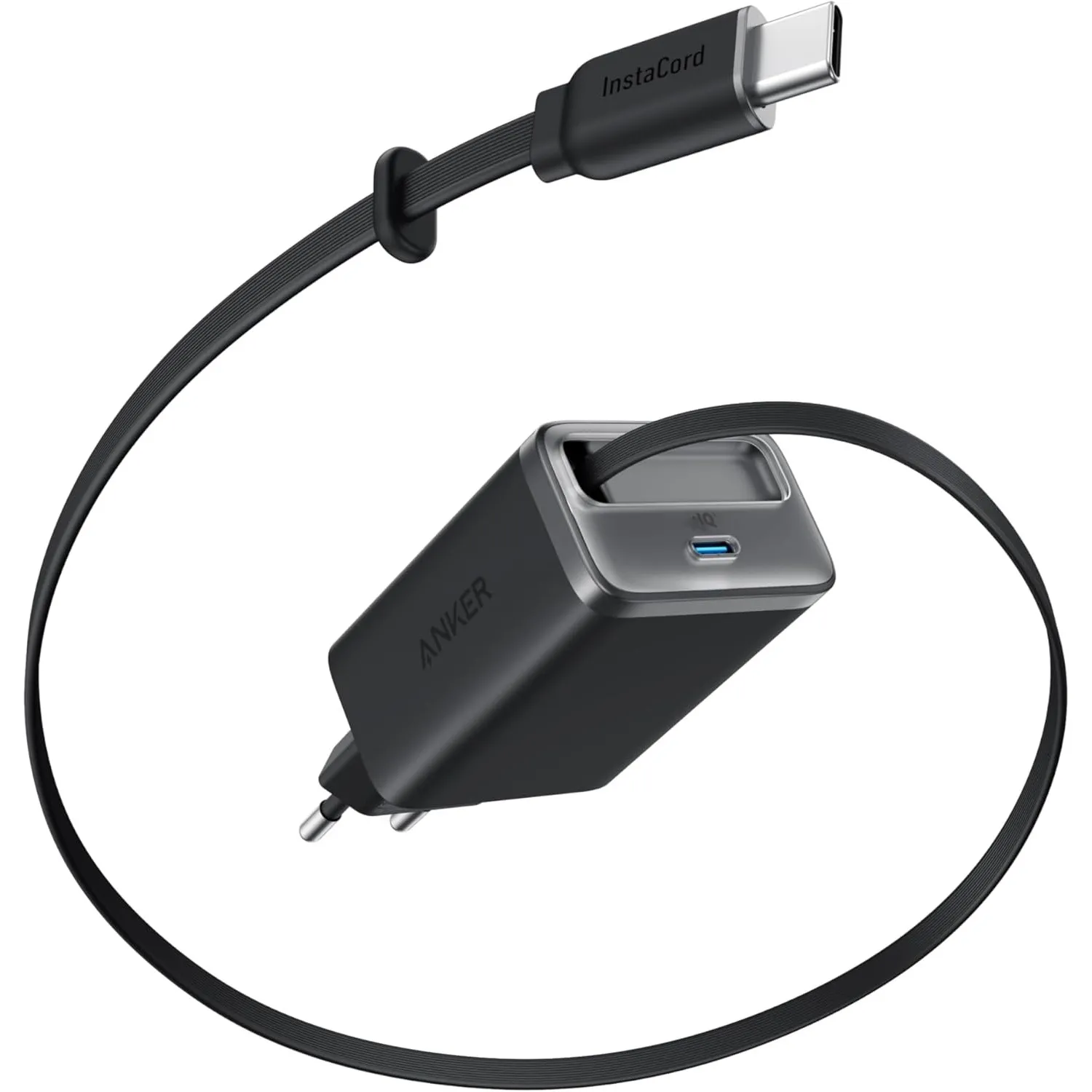 Anker Nano USB C Ladegerät, 35W Max, kompaktes Netzteil, 2 Anschlüsse, Strapazierfähiges & integriertes Anker InstaCord…