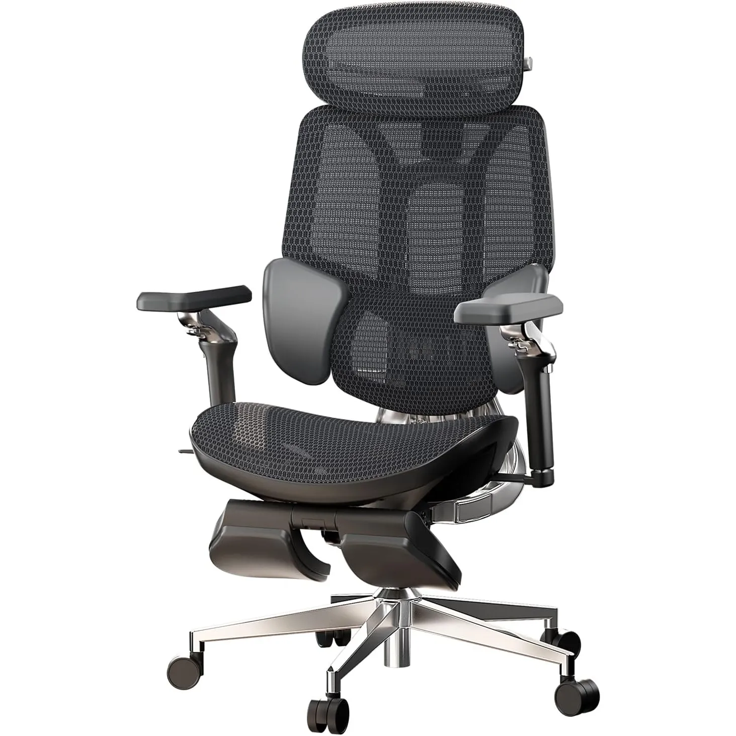 Hbada E3 Ultra Ergonomischer Bürostuhl, großer und hoher Bürostuhl – mit 3-Zonen-dynamischer Lendenwirbelstütze, 360° m…