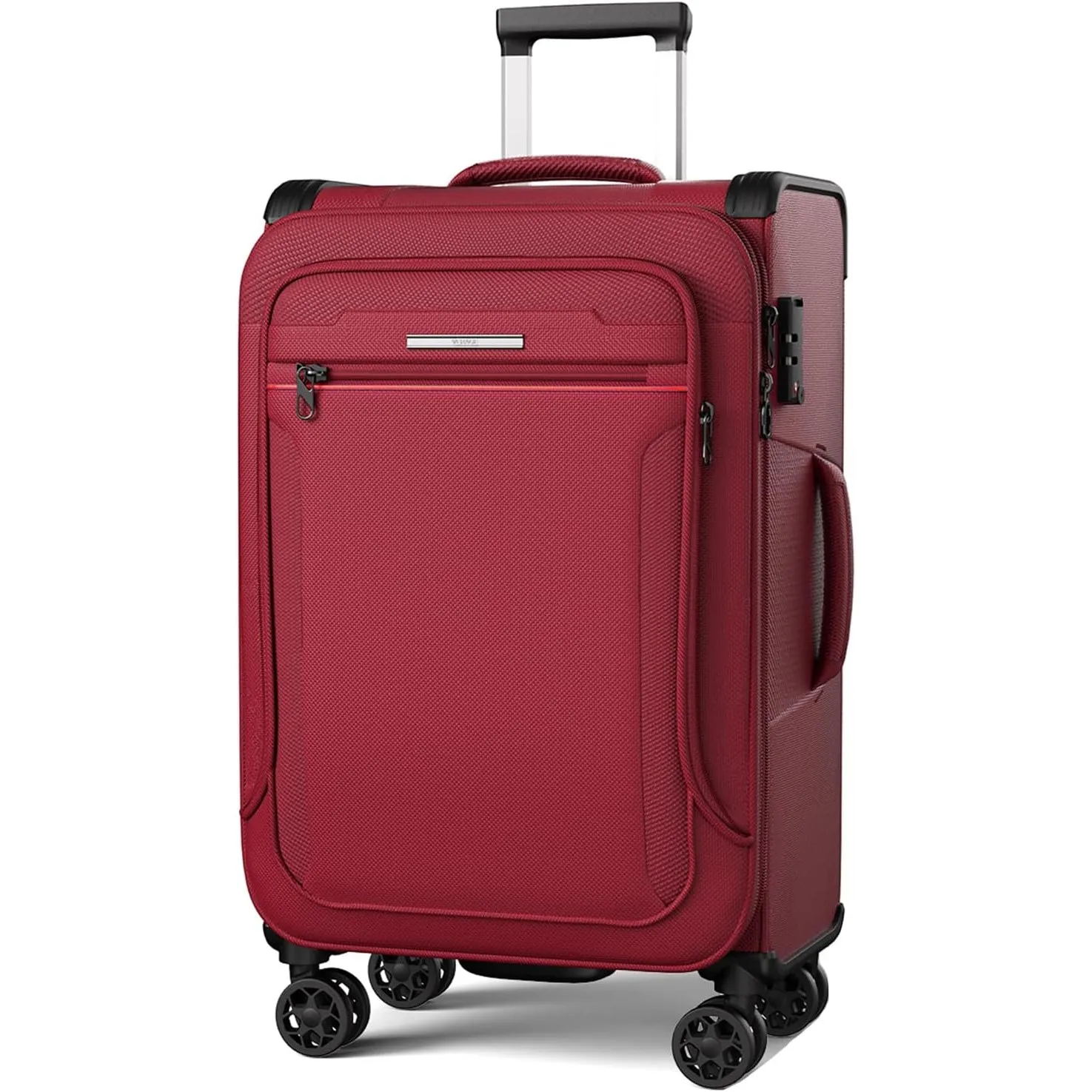 Weichschalenkoffer groß 80x48x30cm erweiterbar - Stoffkoffer Trolley wasserfest, Reisekoffer mit 4 Rollen & TSA Schloss…