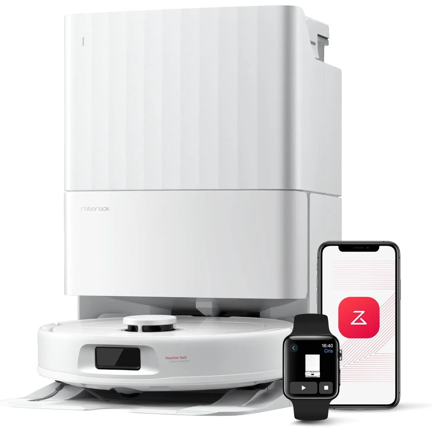 roborock Qrevo Serie Saugroboter mit Wischfunktion&Hebarem Wischmopp, 8000Pa Saugkraft(verbessert von Qrevo S), Anti-Ve…