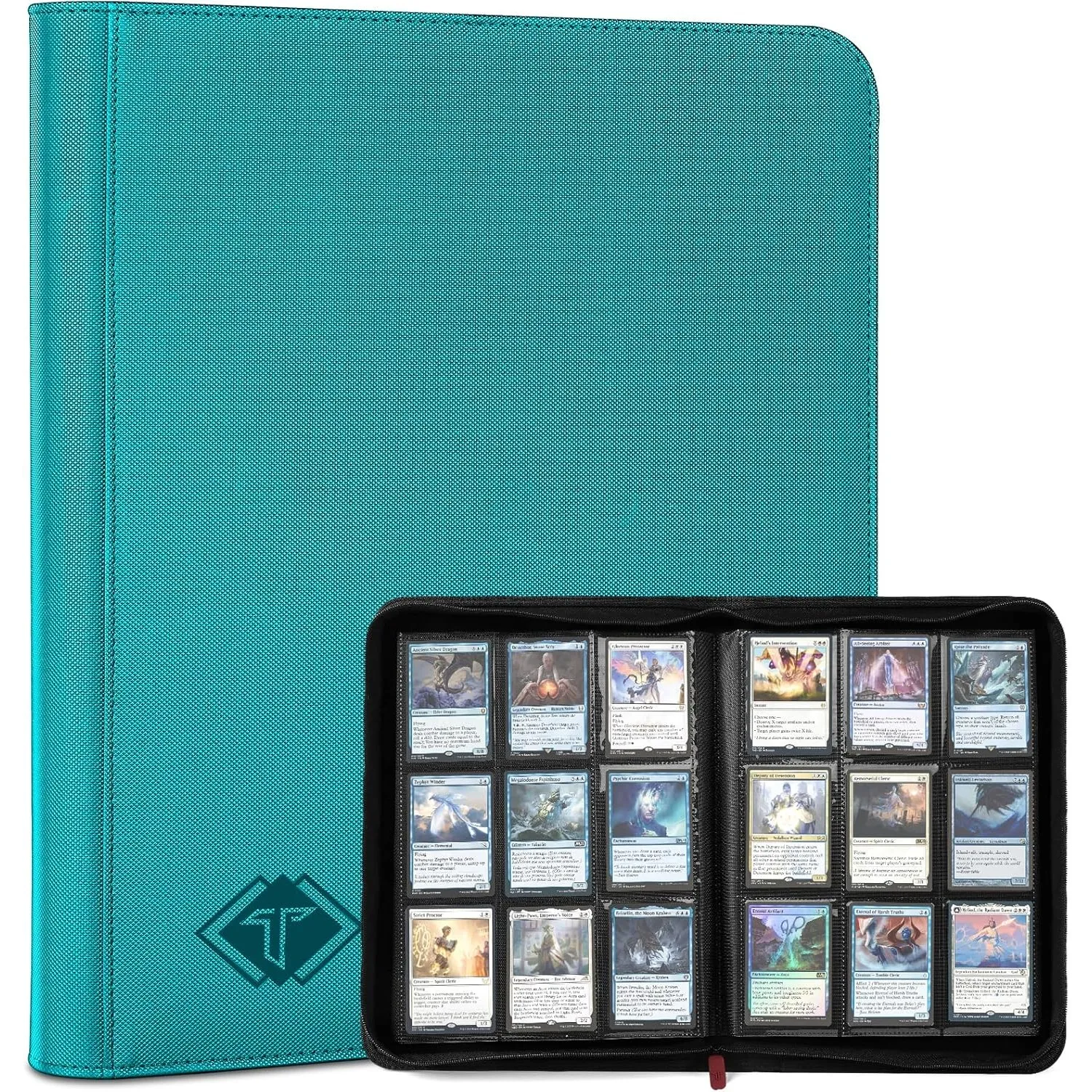 Sammelkarten-Ordner, 9 Taschen, Kartenalbum, Ordner, Kartensammlungsordner mit, passend für MTG Commander TCG Spielkart…